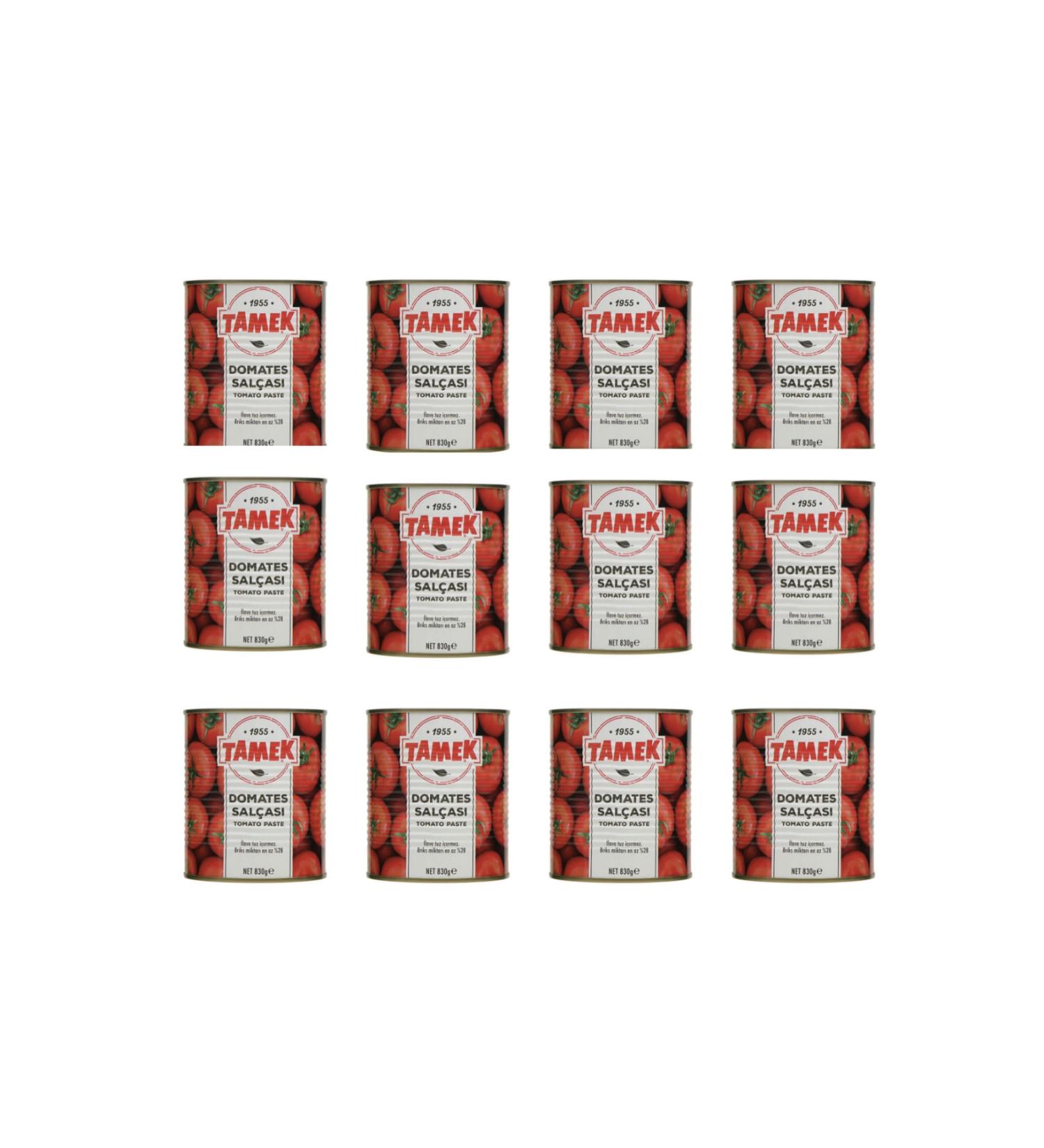 TAMEK Tomato Paste 830 G 12 Pieces
