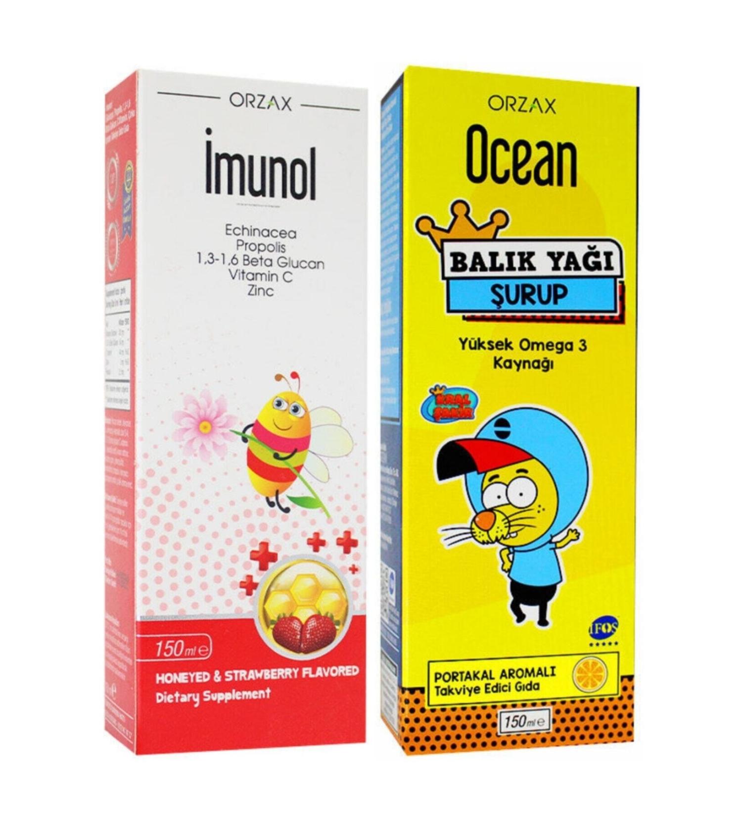 IMUNOL Imunol Syrup 150ml Ocean Fish Oil Syrup Orange Flavored 150ml