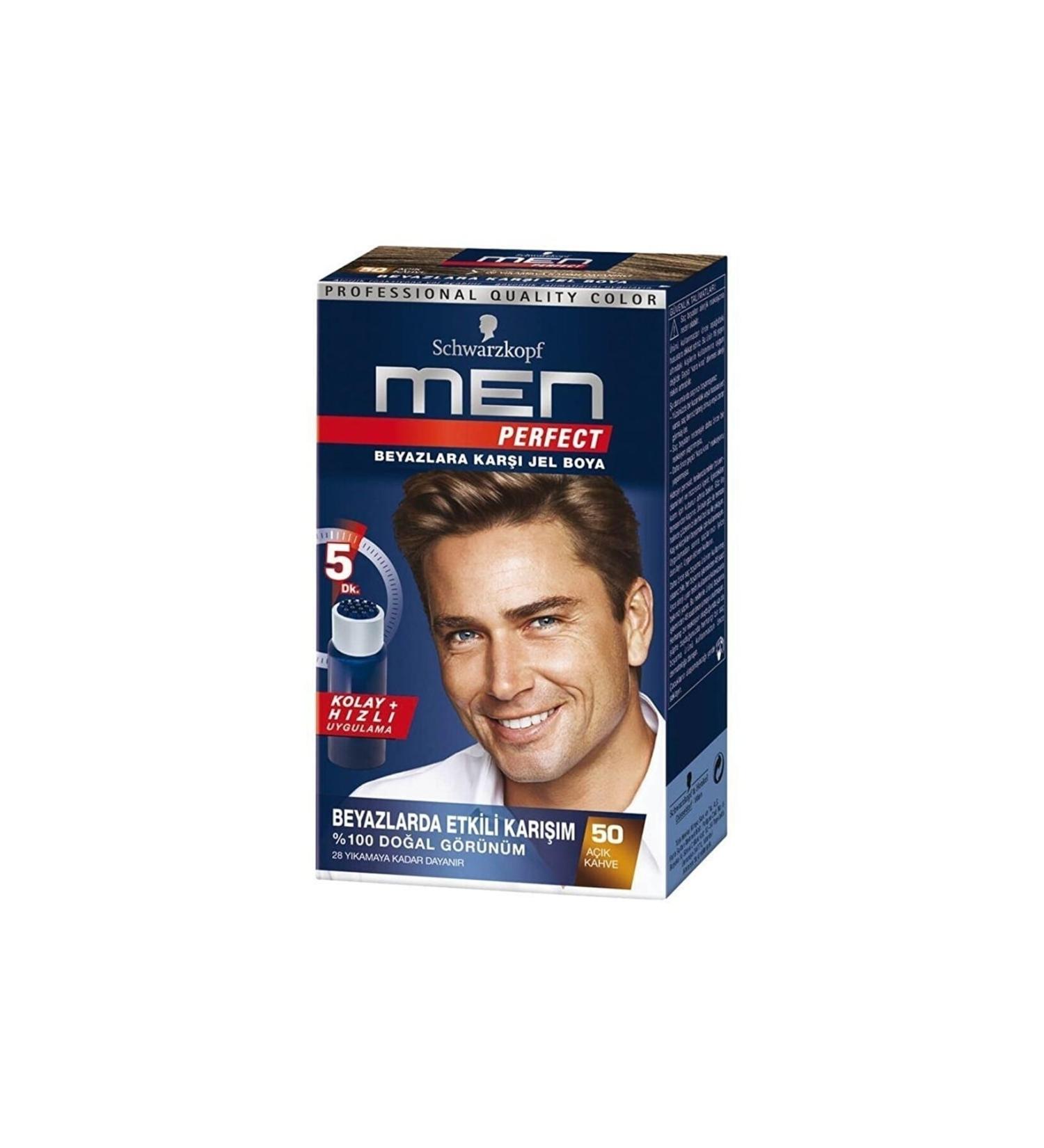 Schwarzkopf Men Perfect Men White Color Breaker Hair Dye 50 Light Brown