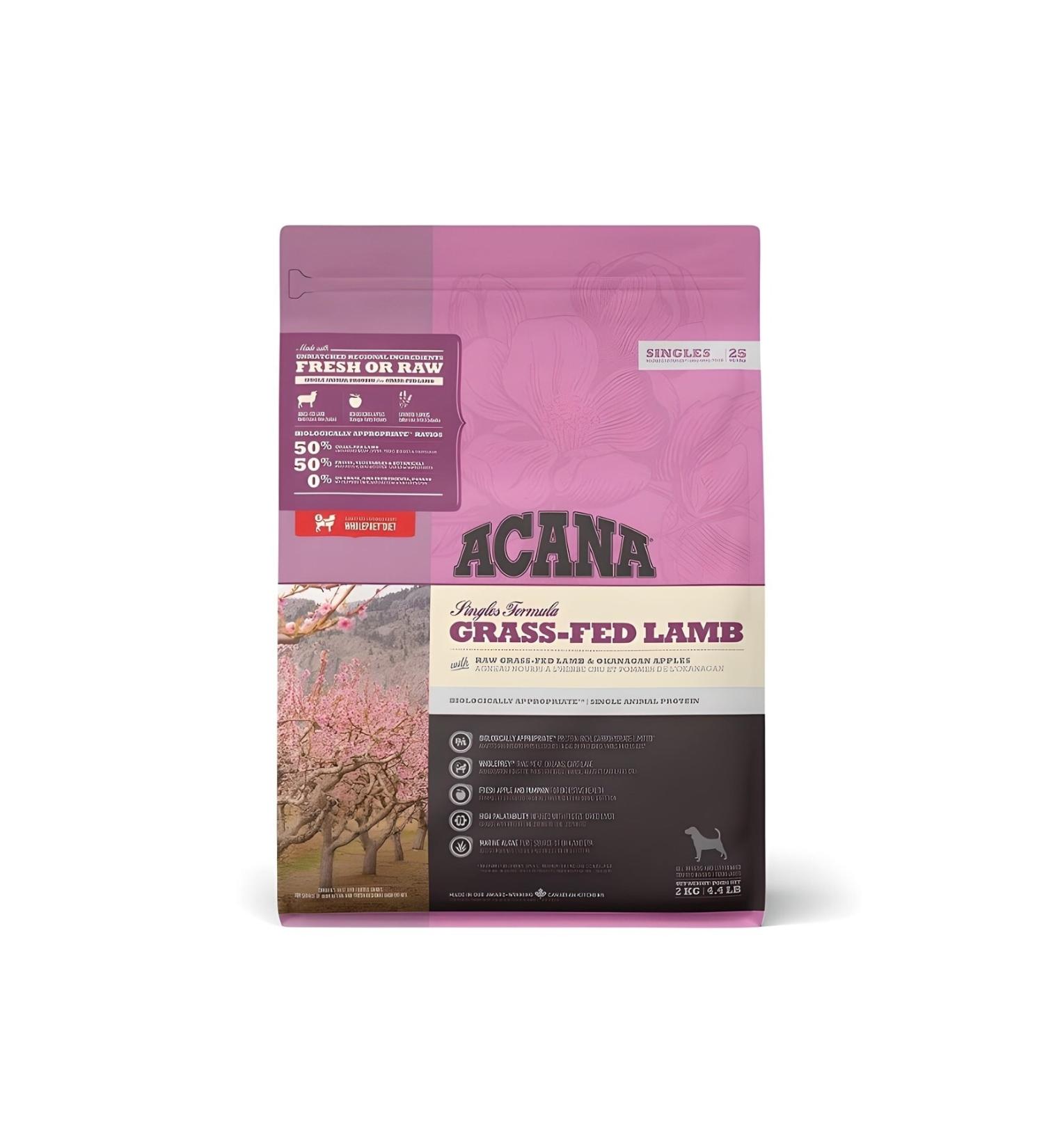Acana Grass-fed Lamb Dog Food 2 Kg - Buy Online on GoSupps.com
