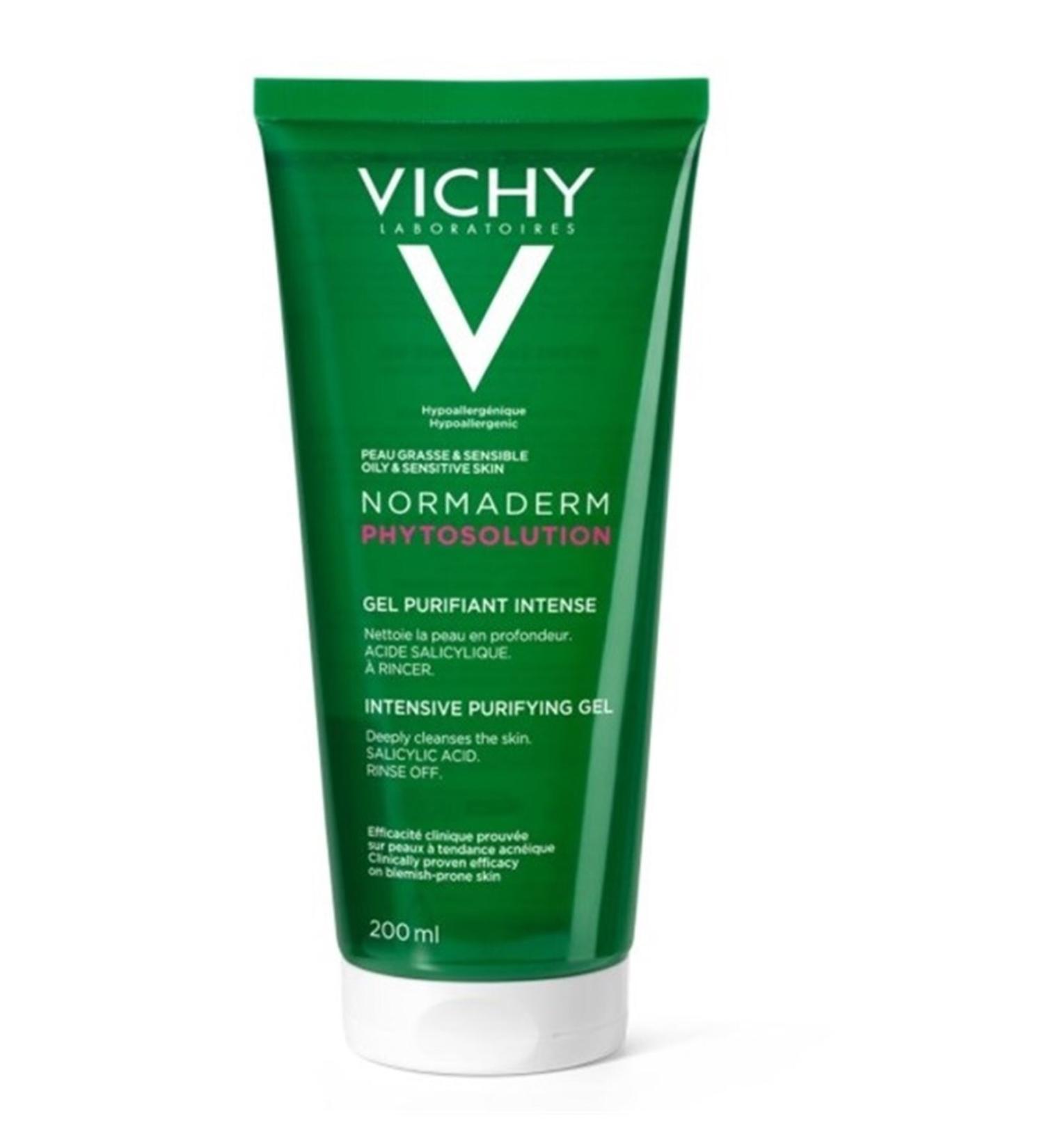Vichy Normaderm Phytosolution - Purifying Gel with Probiotic Content for Irregular Oily Skin Types 200 ml