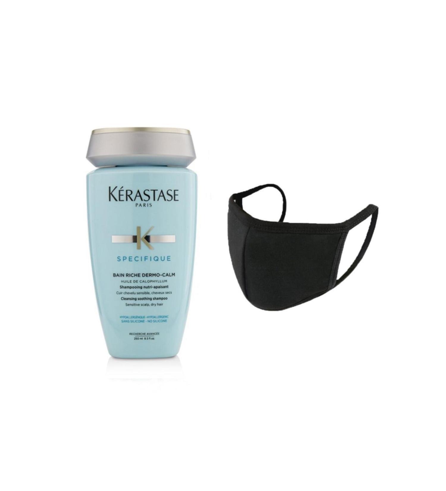 Kerastase Bain Riche Dermo Calm Cream Shampoo 250 ml + Black Mask