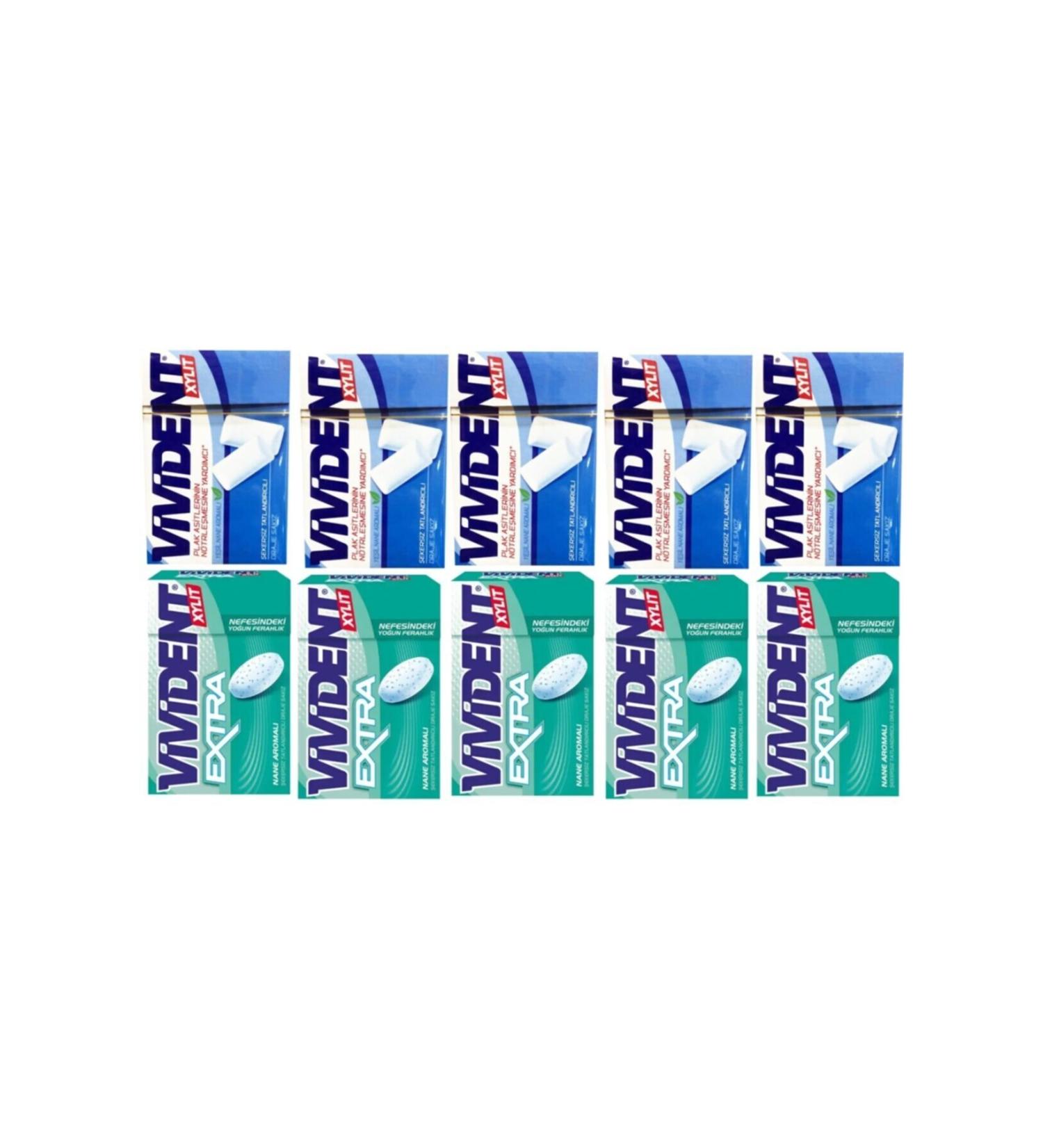 Vivident Drj Gum_5*green mint+5*extra mint
