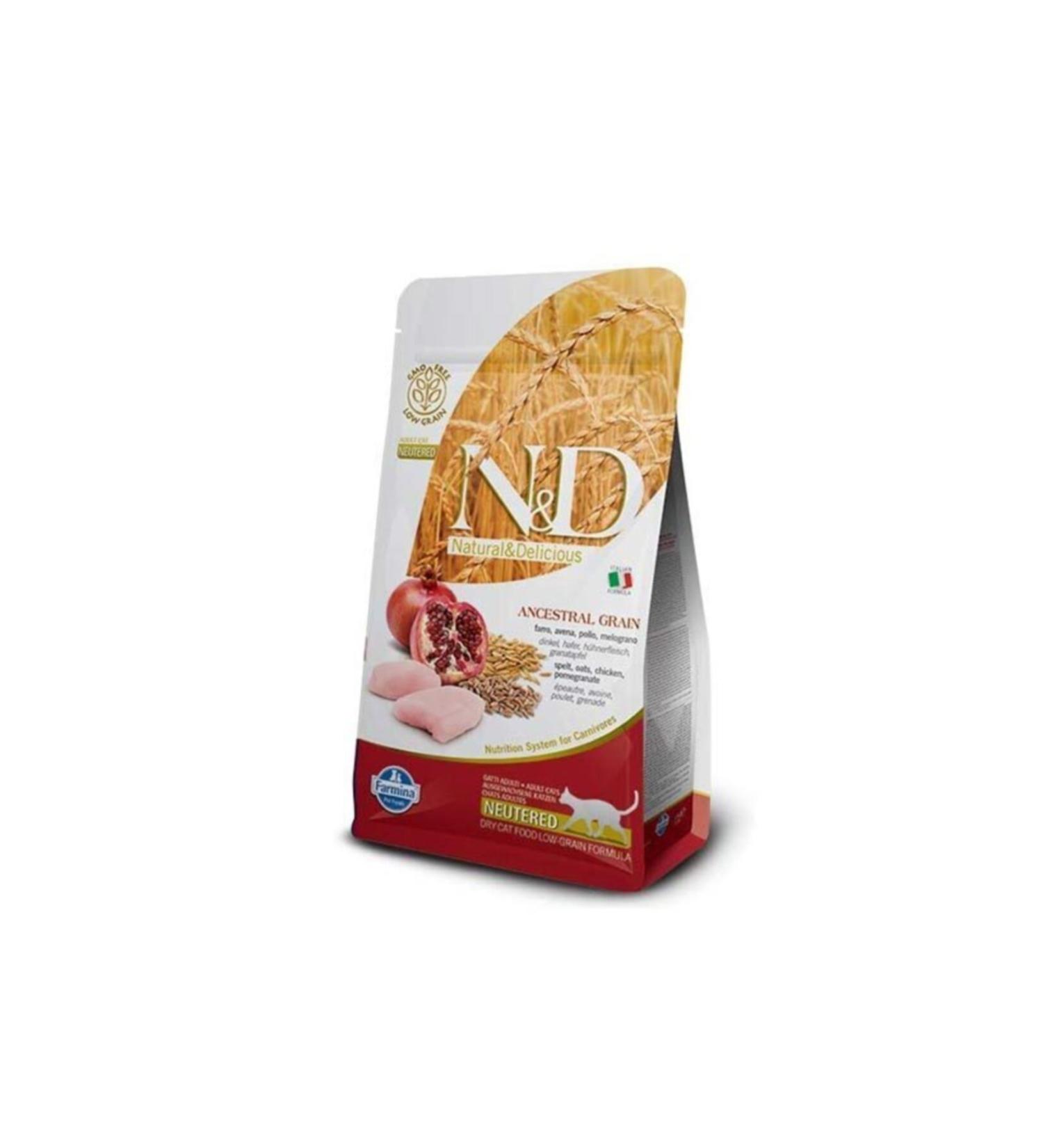 N & D Low Grain Chicken Pomegranate Sterilized Cat Food 5 kg