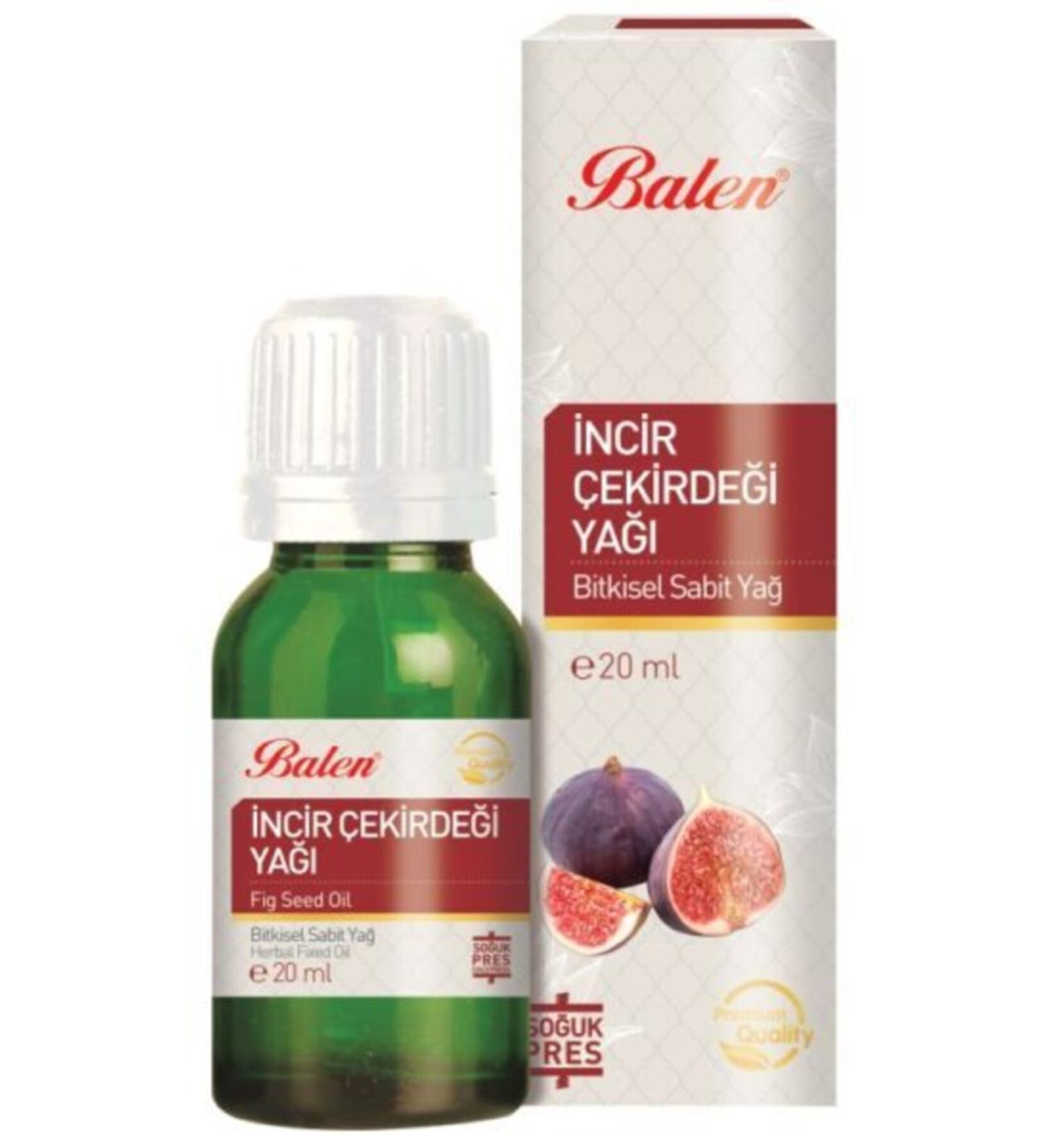 Balen Organic Fig Seed Oil for Under Eye Dark Circles Does Not Contain Additives and Natural Preservatives