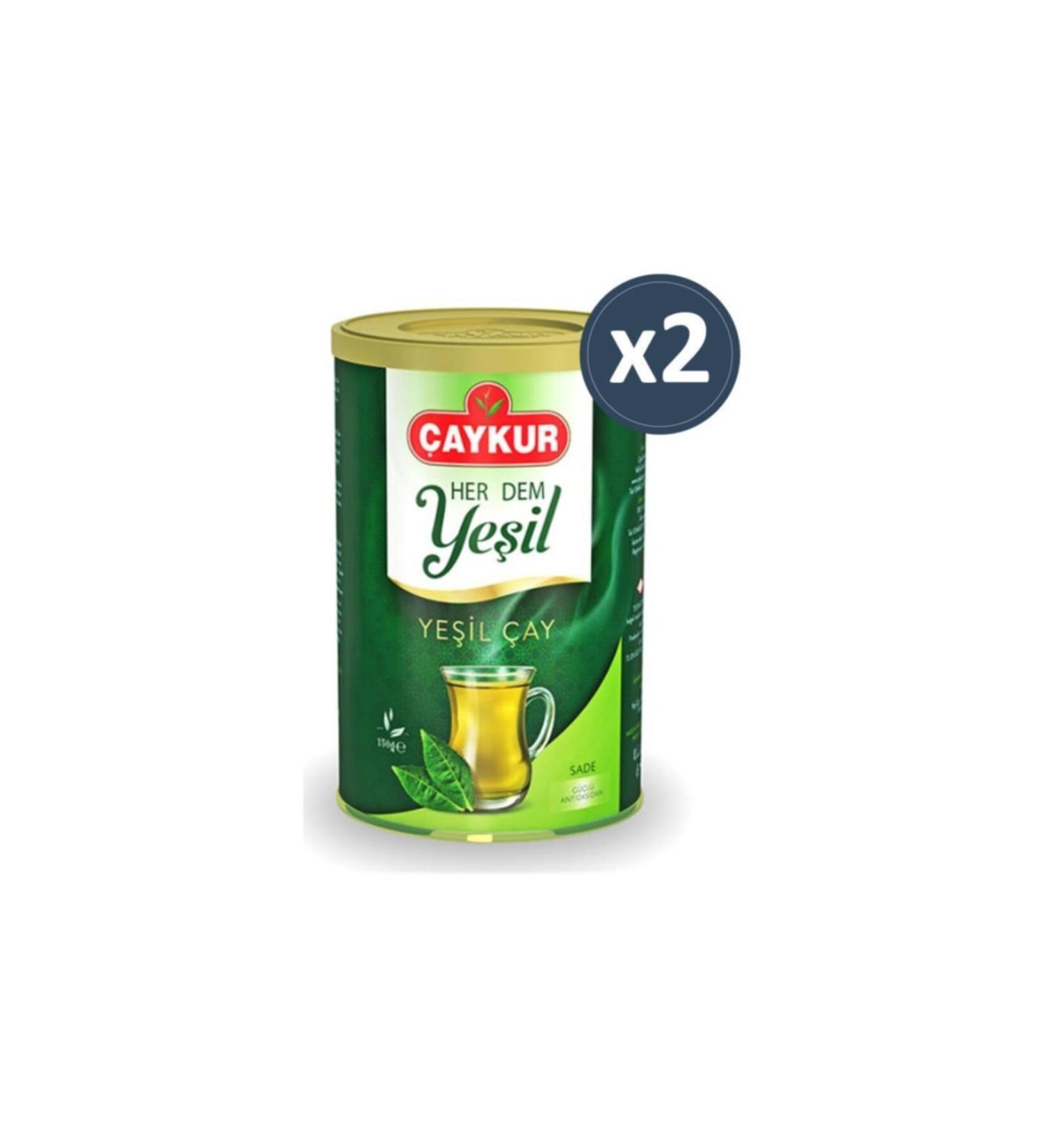 aykur Leaf Green Tea Plain 150 Gr 2 Pieces