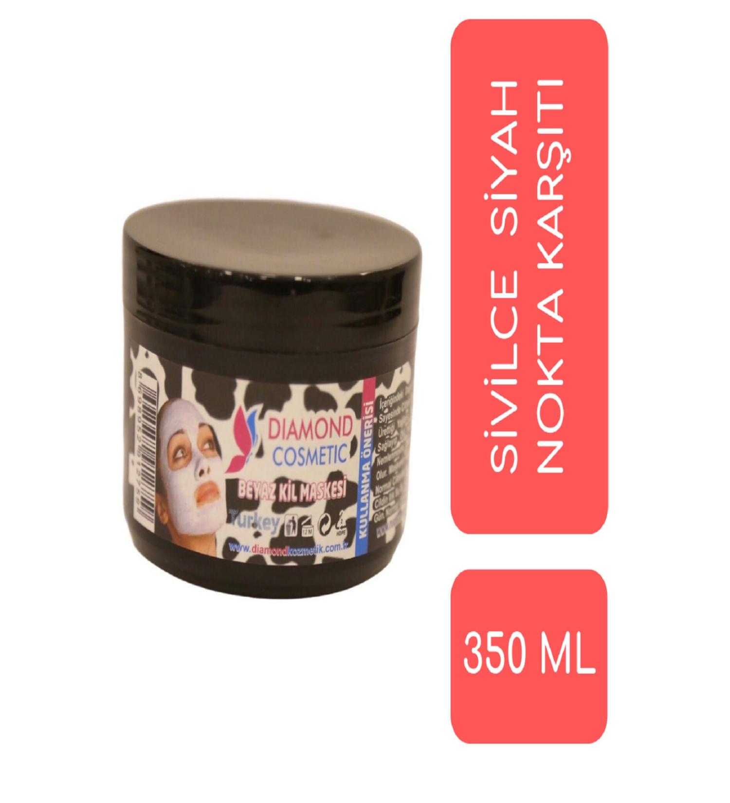 Diamond Cosmetics White Clay Mask & Peeling Skin Care Beauty Express Effect 350 Ml