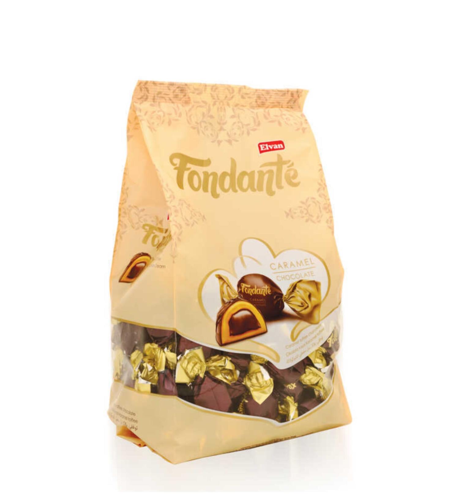 Elvan Fondante Caramel Toffee 500 Gr. (1 Bag).