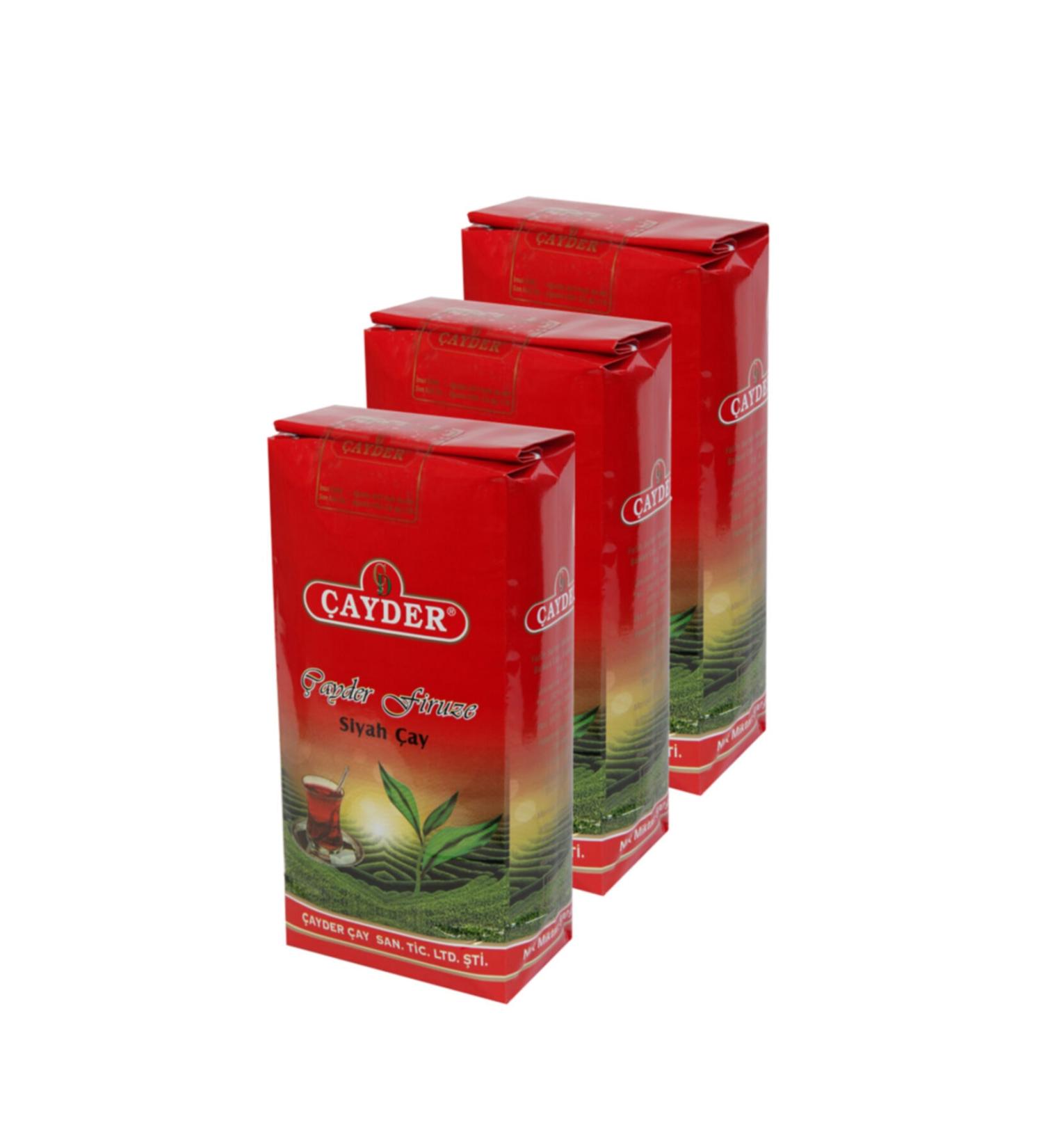 AYDER Firuze First Harvest Tea 1kg X 3pcs Black Loose Tea - Limited Production Tea