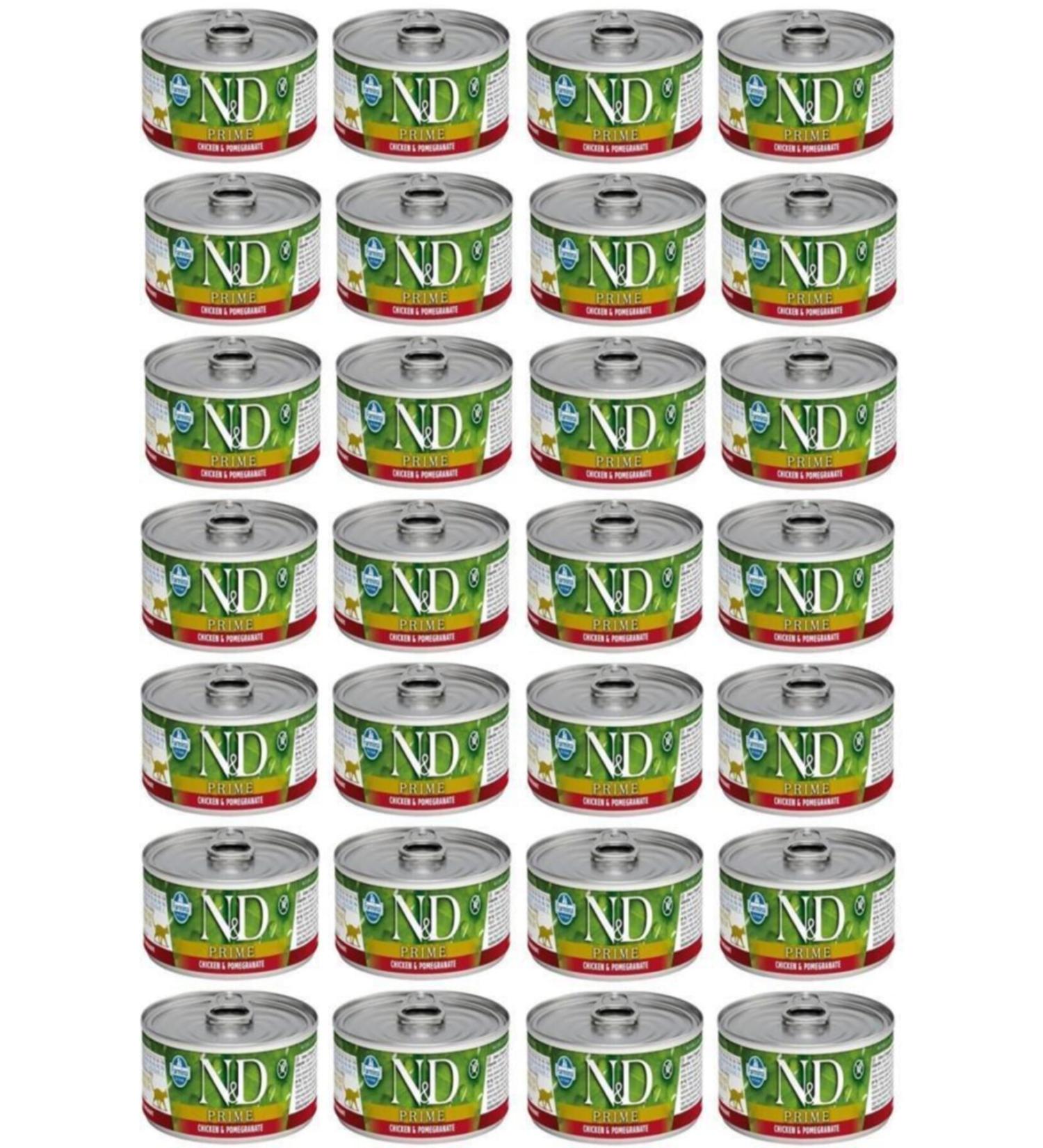 & D Prime Chicken and Pomegranate Kitten Canned Food 80 gr 24 Pieces