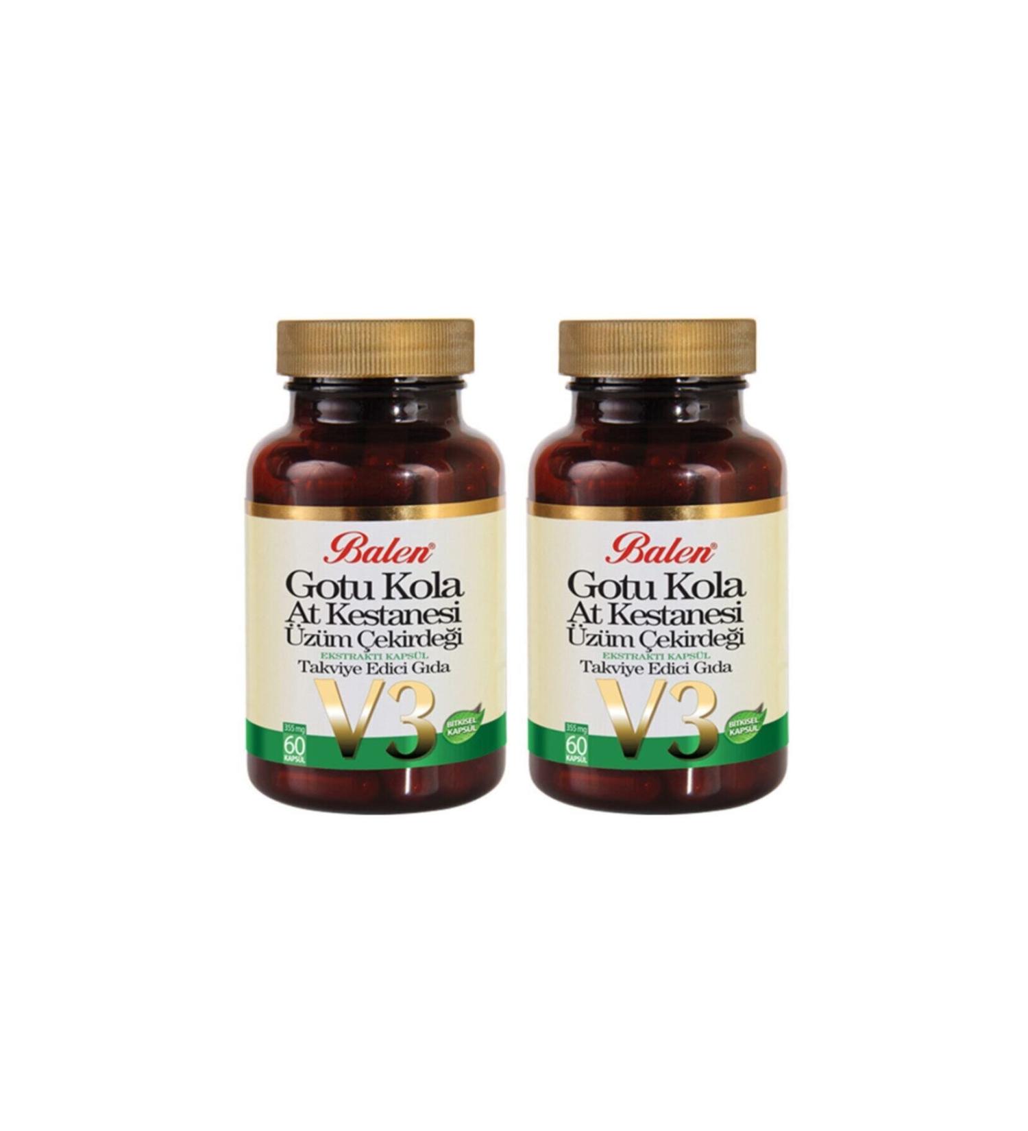 Balen 2 V3 Gotu Kola & Horse Chestnut & Grape Seed 60 Capsules