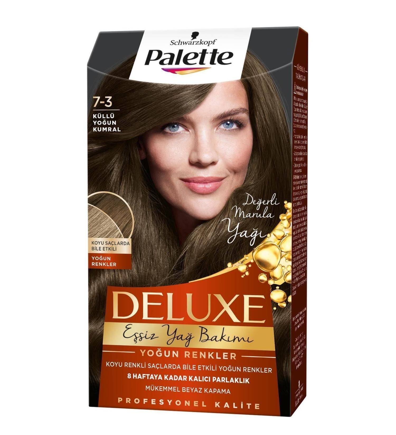 Palette Deluxe Hair Dye 7-3 Ash Intense Blonde 3 Pieces