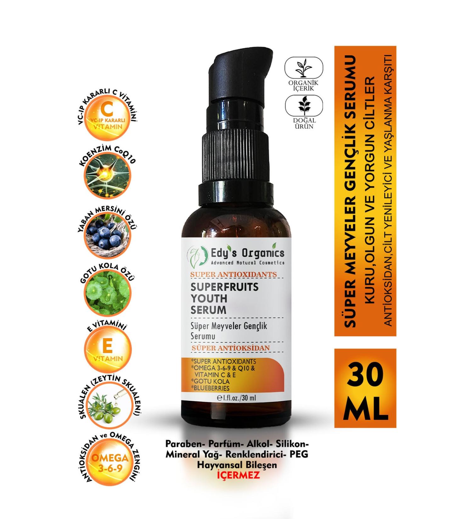 Edy's Organics Super Fruits Youth Serum 30 Ml