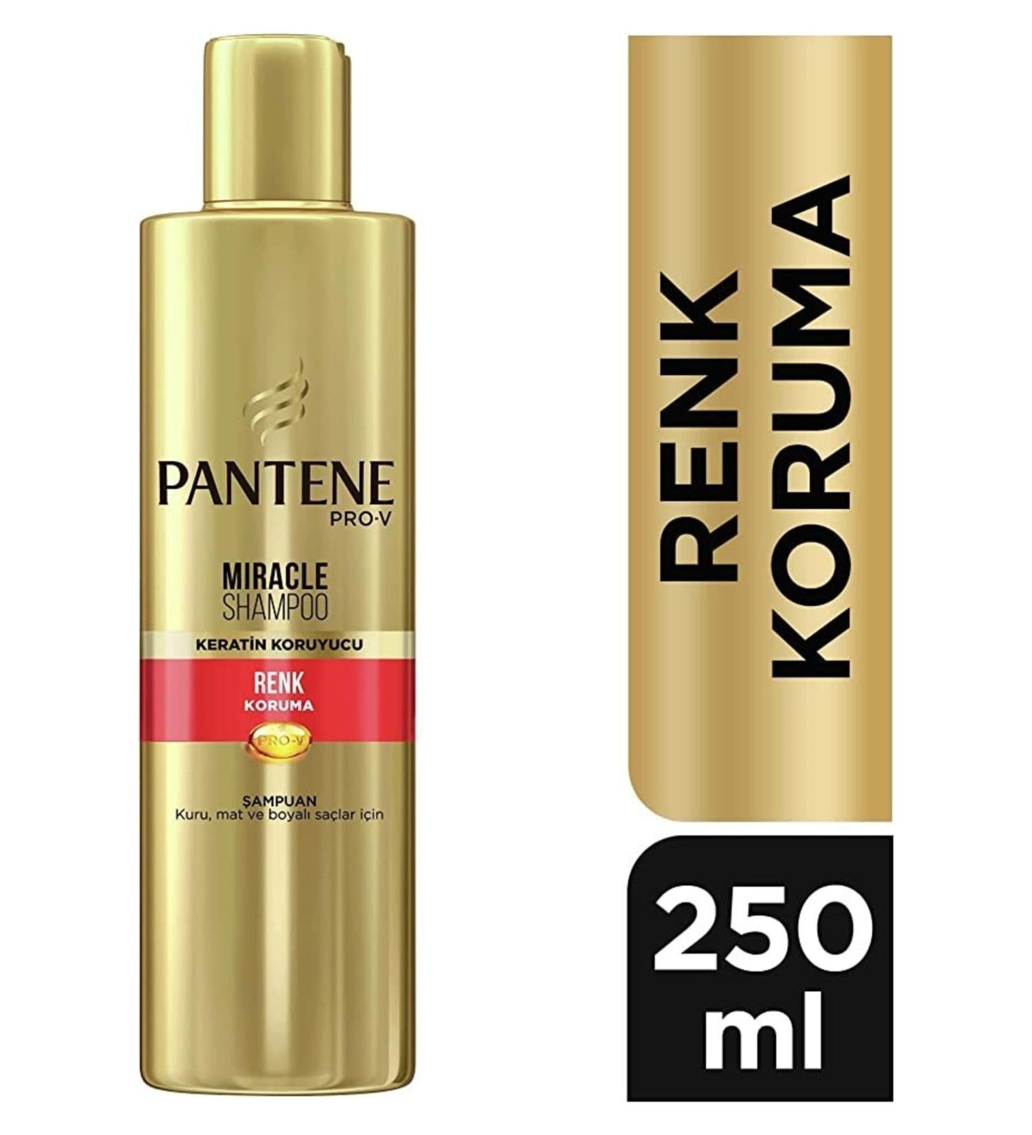 Pantene Miracle Shampoo Color Protection Keratin Protective For Dry Dull and Colored Hair 250 Ml