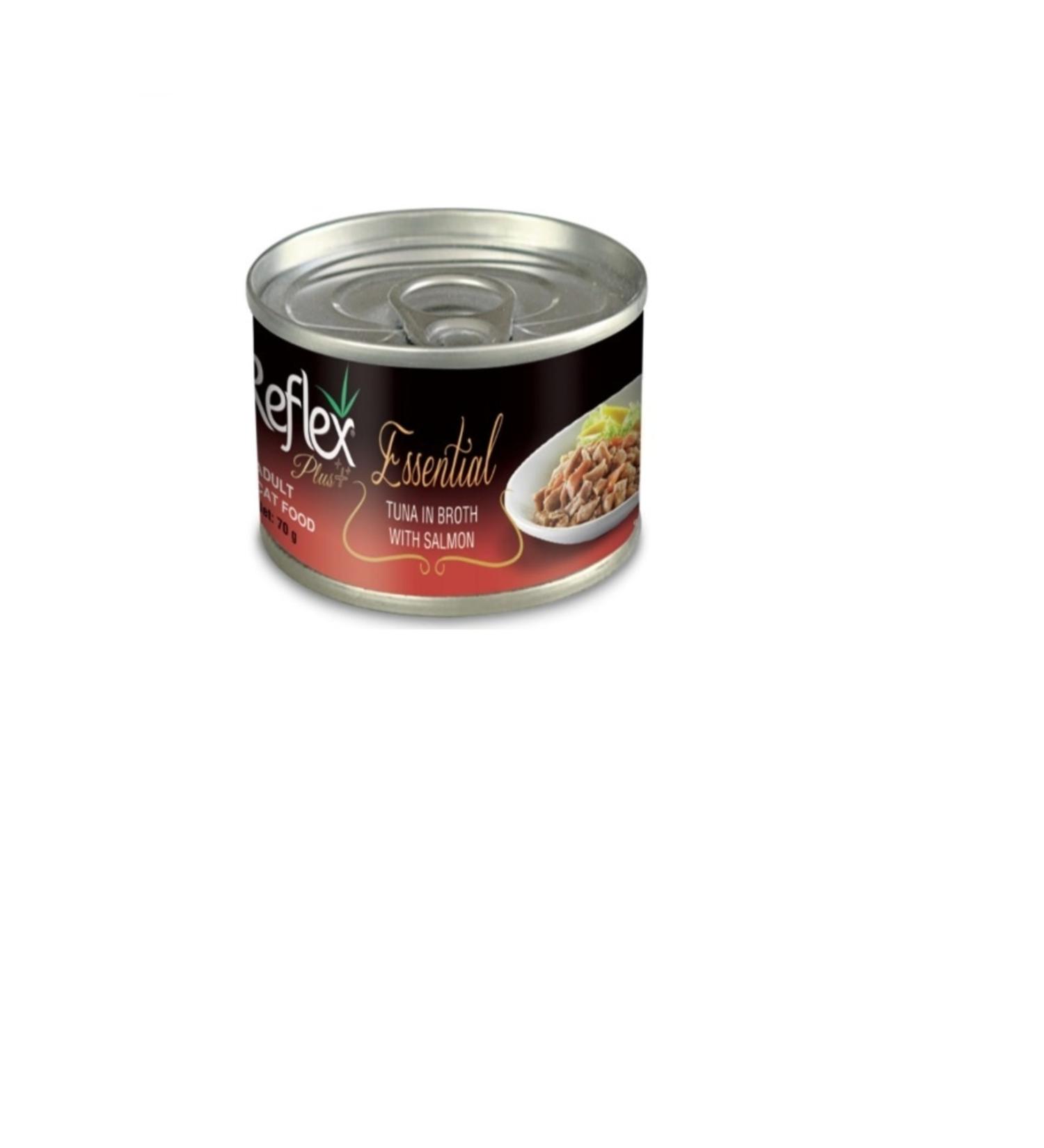 Reflex Plus Essential Tuna Salmon Cat Canned Food 24x70 Gr