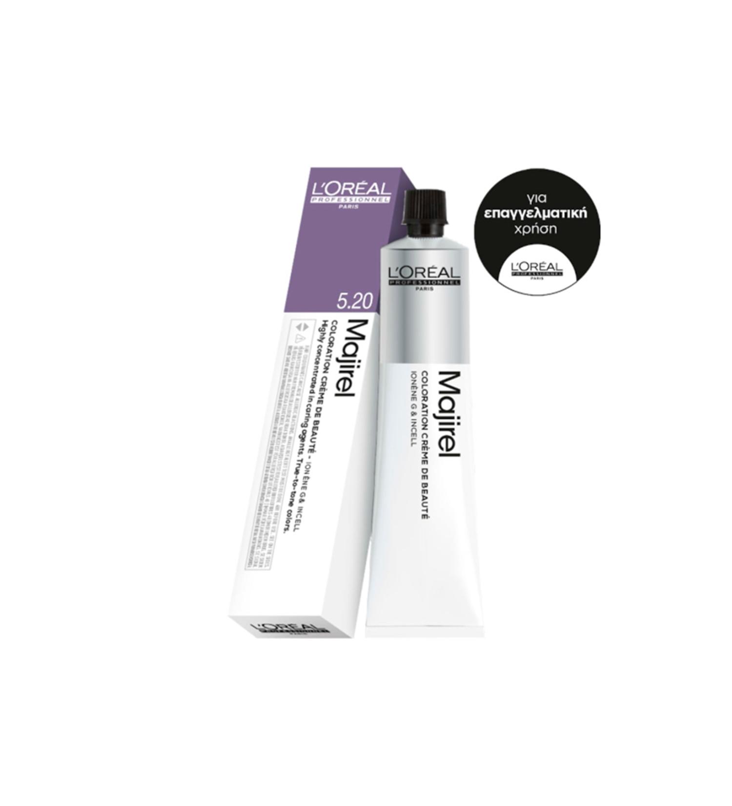 Majirel Loreal 5.20 Hair Dye Light Brown Violine Intense 50ml