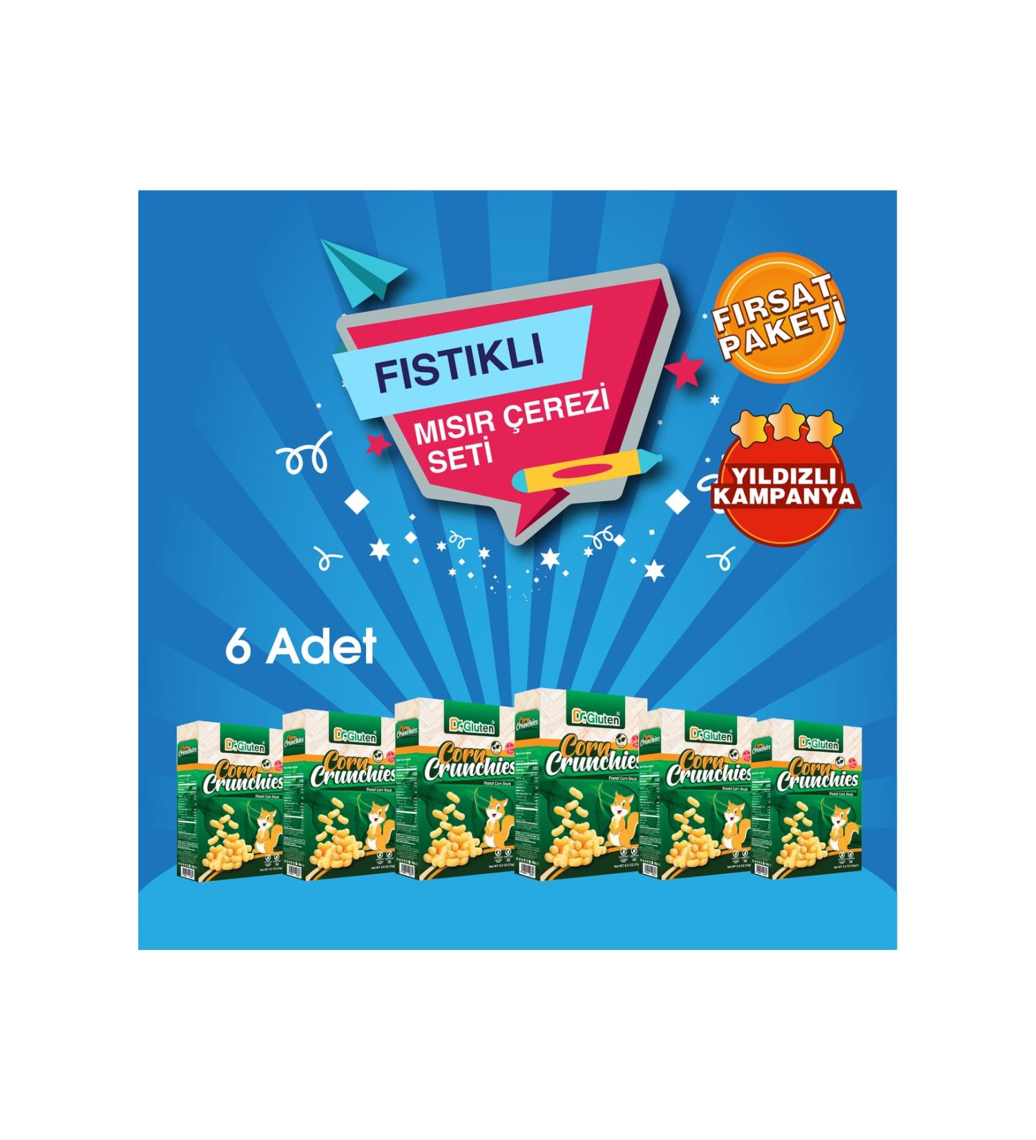 Dr.Gluten Dr. Gluten Jumbo Peanut Snack Set (Dr. Gluten Gluten-Free Peanut Corn Snack X6 Pieces)