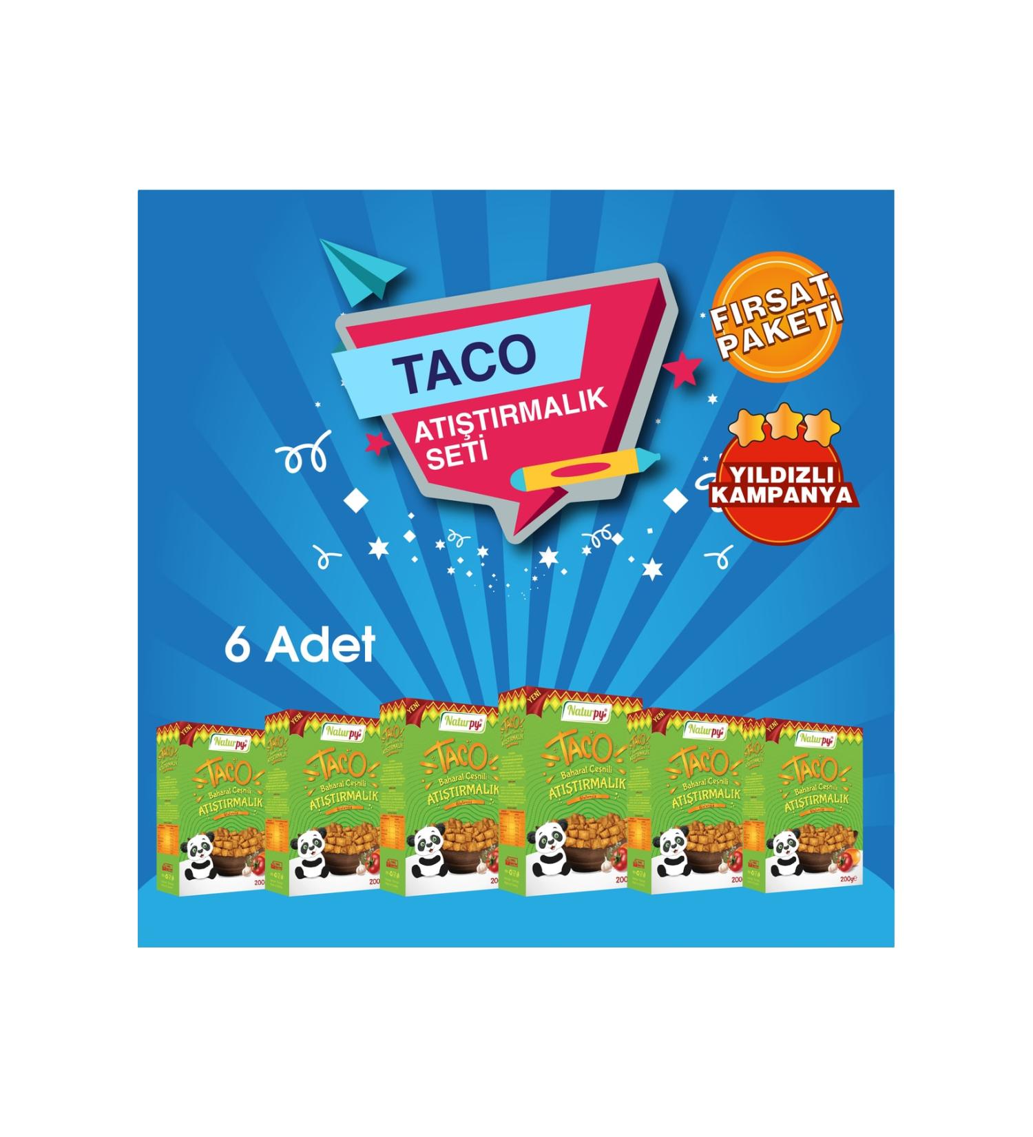 Naturpy Jumbo Taco Set (Crispy with gluten-free Taco Sauce X6 Pieces)