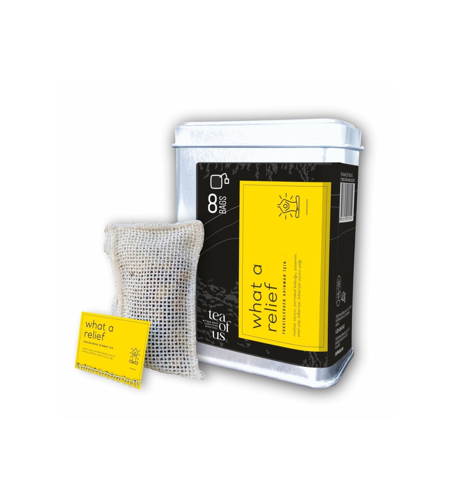 TEA OF US What A Relief | Green tea bag