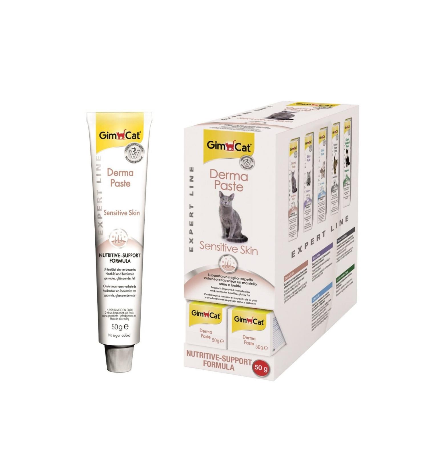 Gimcat Dermatological Effective Cat Paste for Sensitive Skin Cats Derma Paste 50 Gr