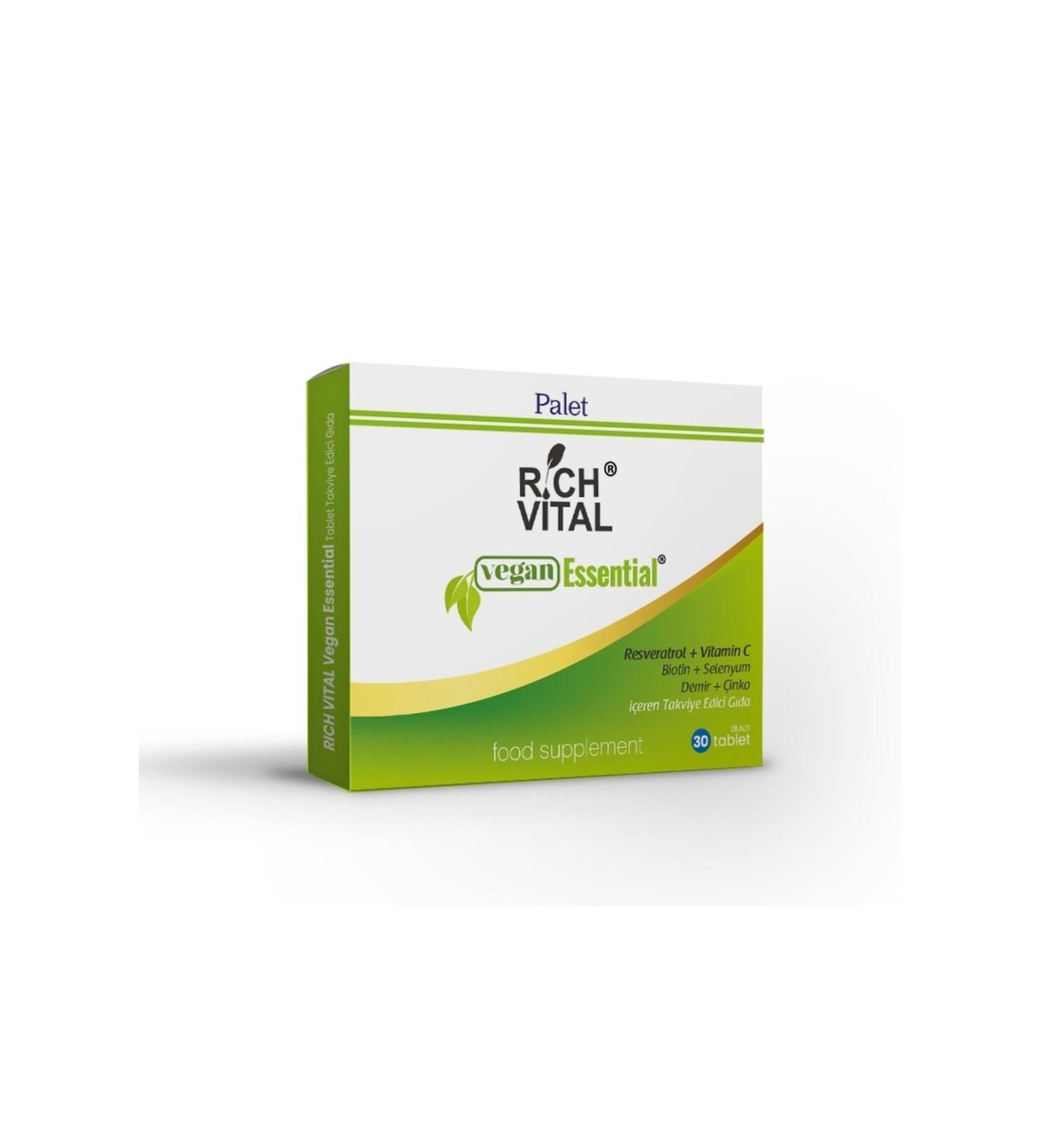 Palette Rich Vital Vegan Essential 30 Tb.