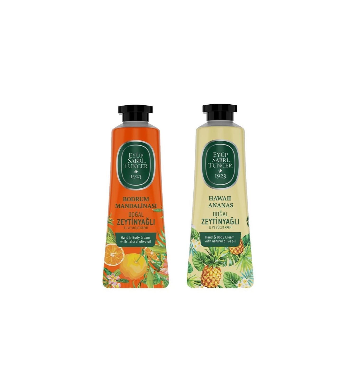 Ey p Sabri Tuncer Hand and Body Cream Bodrum Tangerine and Hawaiian Pineapple 50 Ml