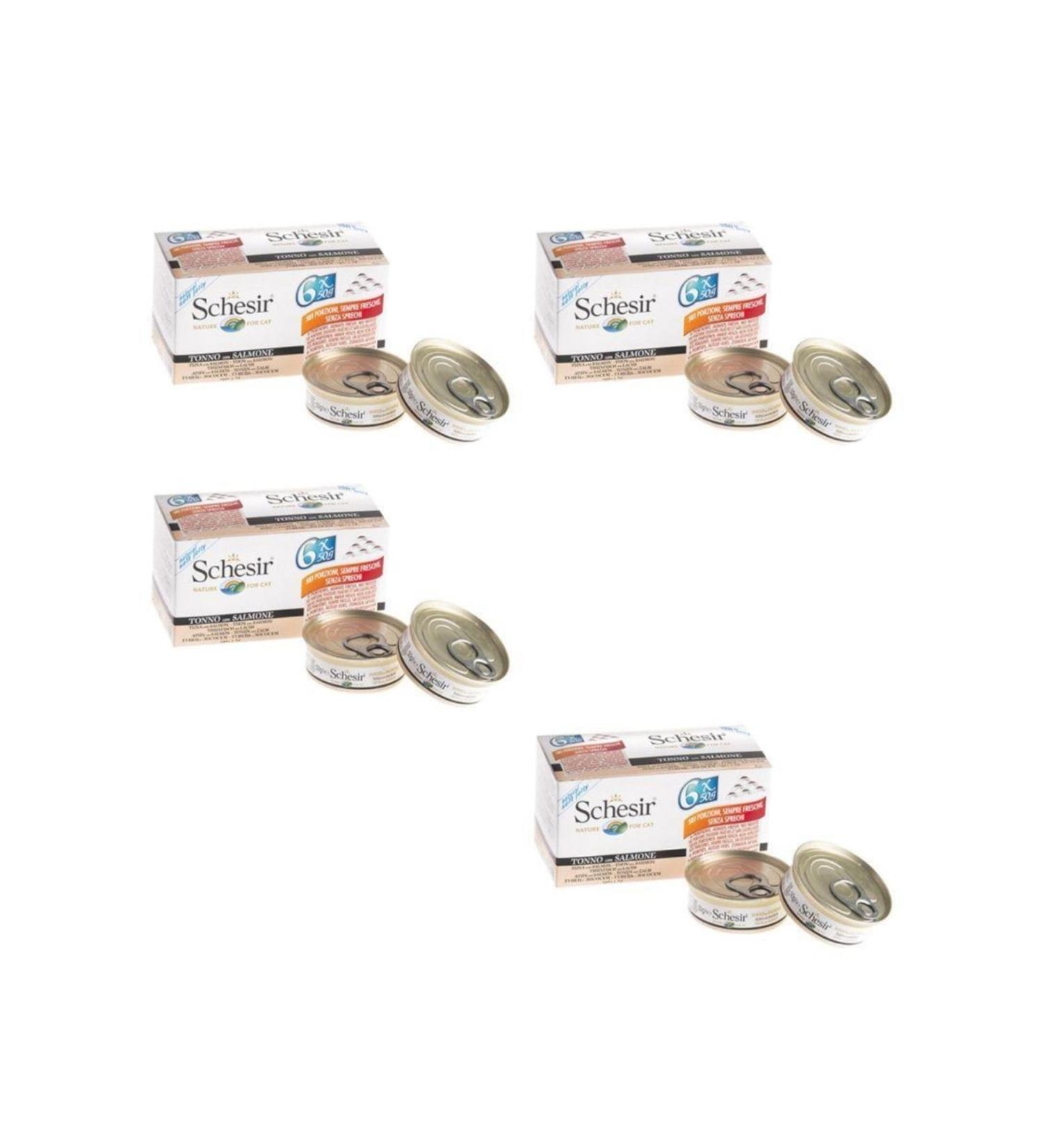 Schesir Canned Tuna Salmon Jelly 50 Gr Buy 6 Pay 5 X 4 Pieces