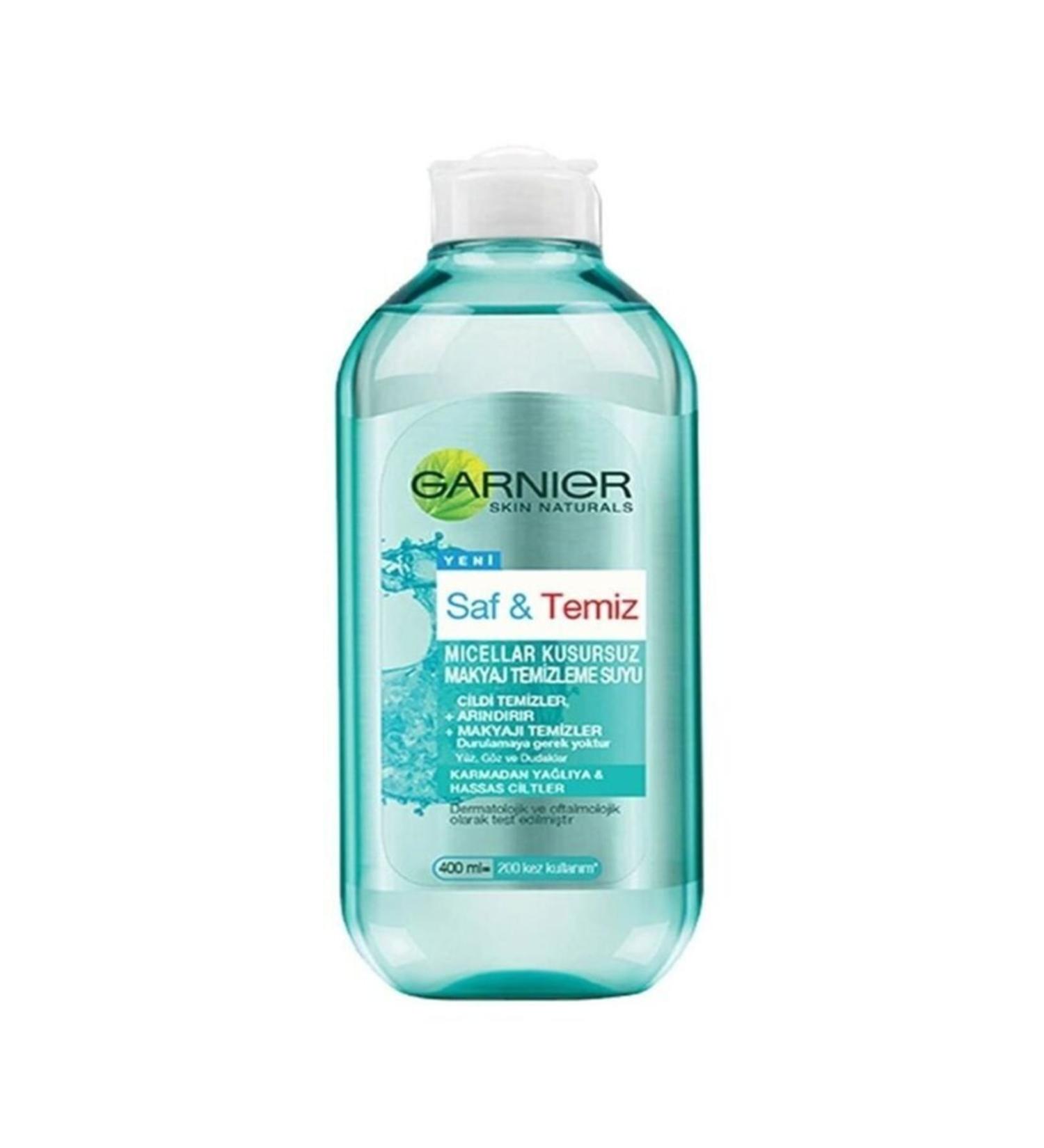 Garnier Pure & Clean Flawless Make-Up Remover Water 400 ml + Lash Sensational Sky High Cosmic Black Mascara