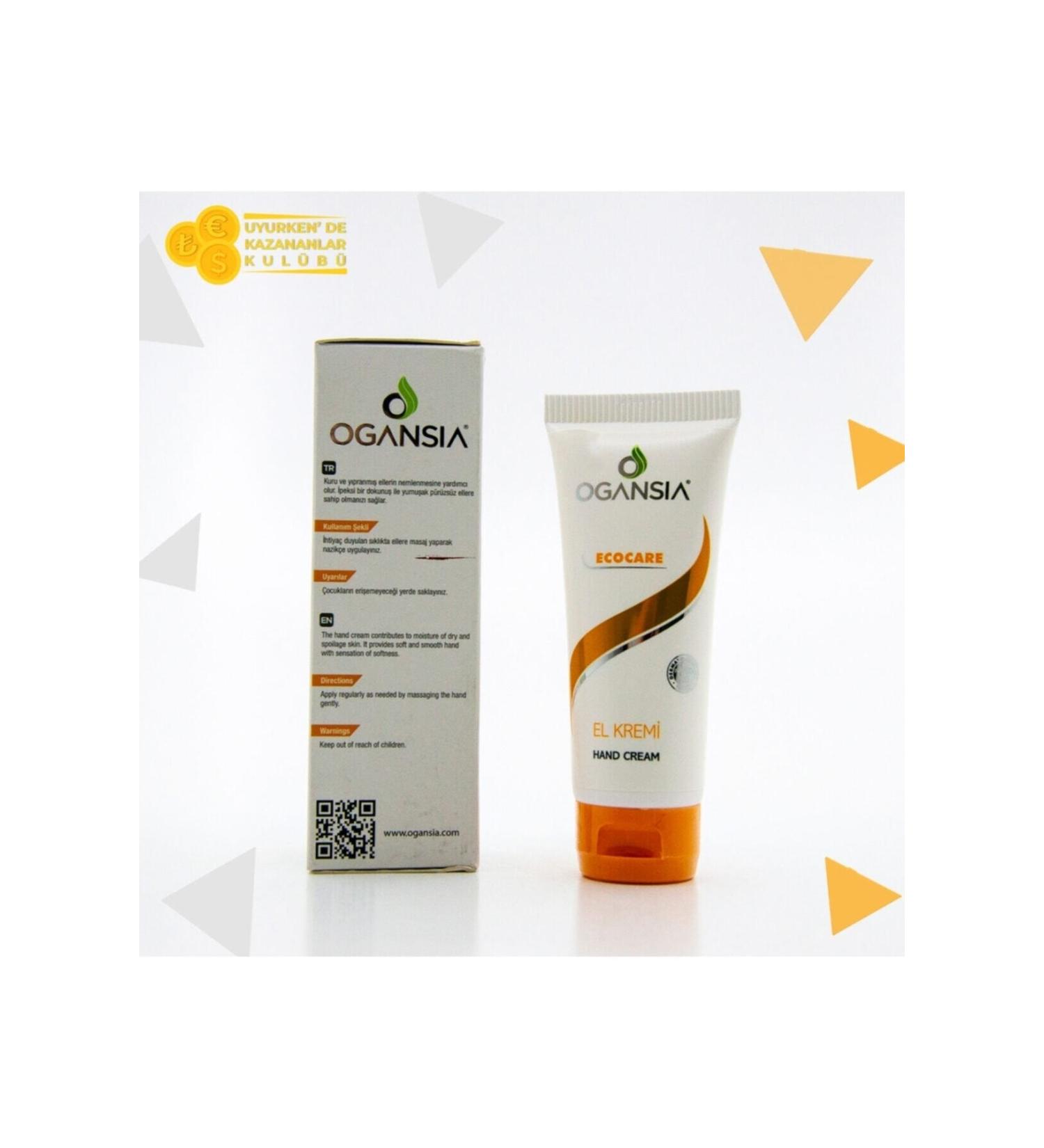 easyso Ogansia Hand Care Cream Ecoskincare *Tested Approved* 75ml