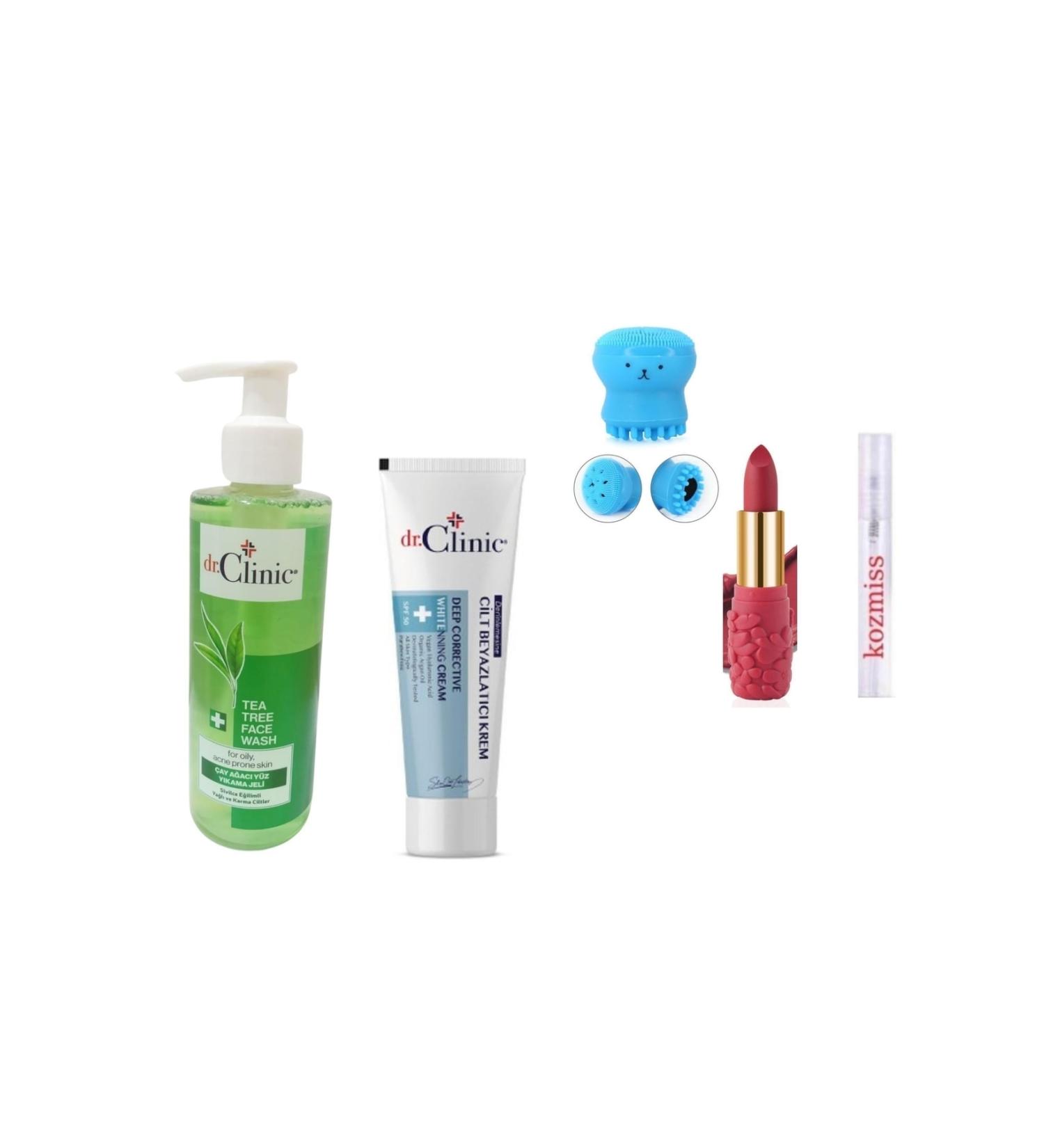 Dr. Clinic Facial Cleansing Gel 200 Ml + Skin Whitening Cream + Gifts