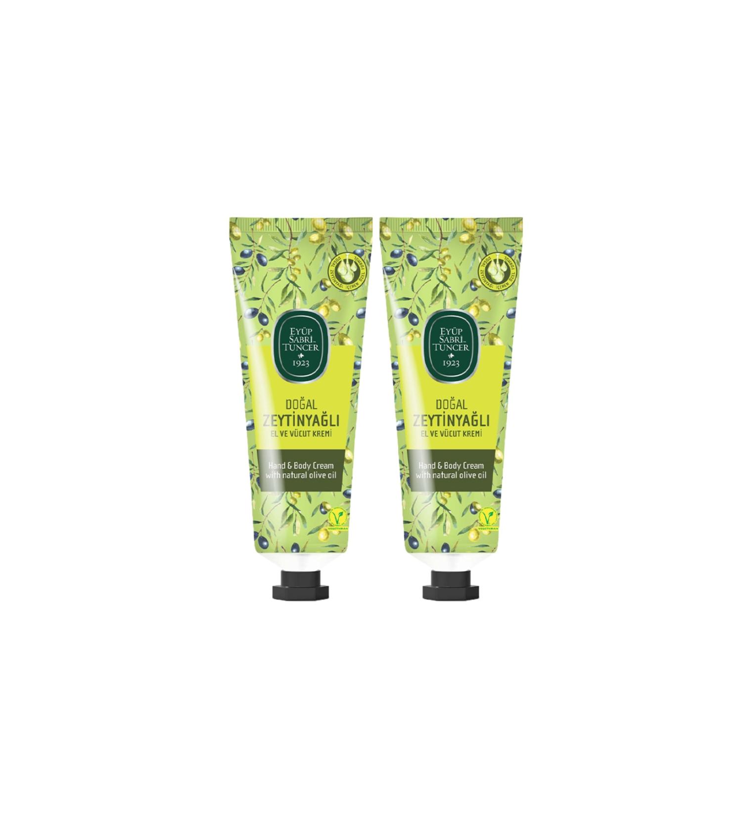 Ey p Sabri Tuncer Natural Olive Oil Hand and Body Cream 50 Ml X 2