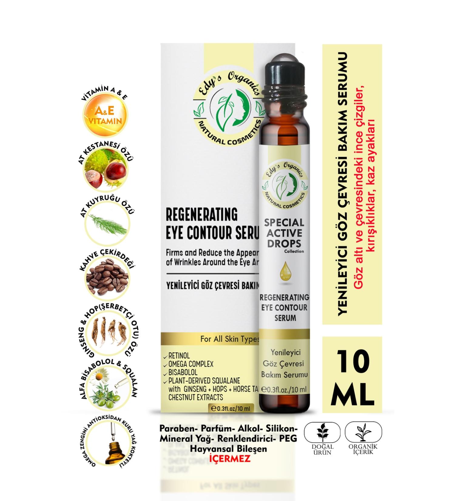 Edy's Organics Regenerating Eye Care Serum Roll-on - Buy Online on GoSupps.com