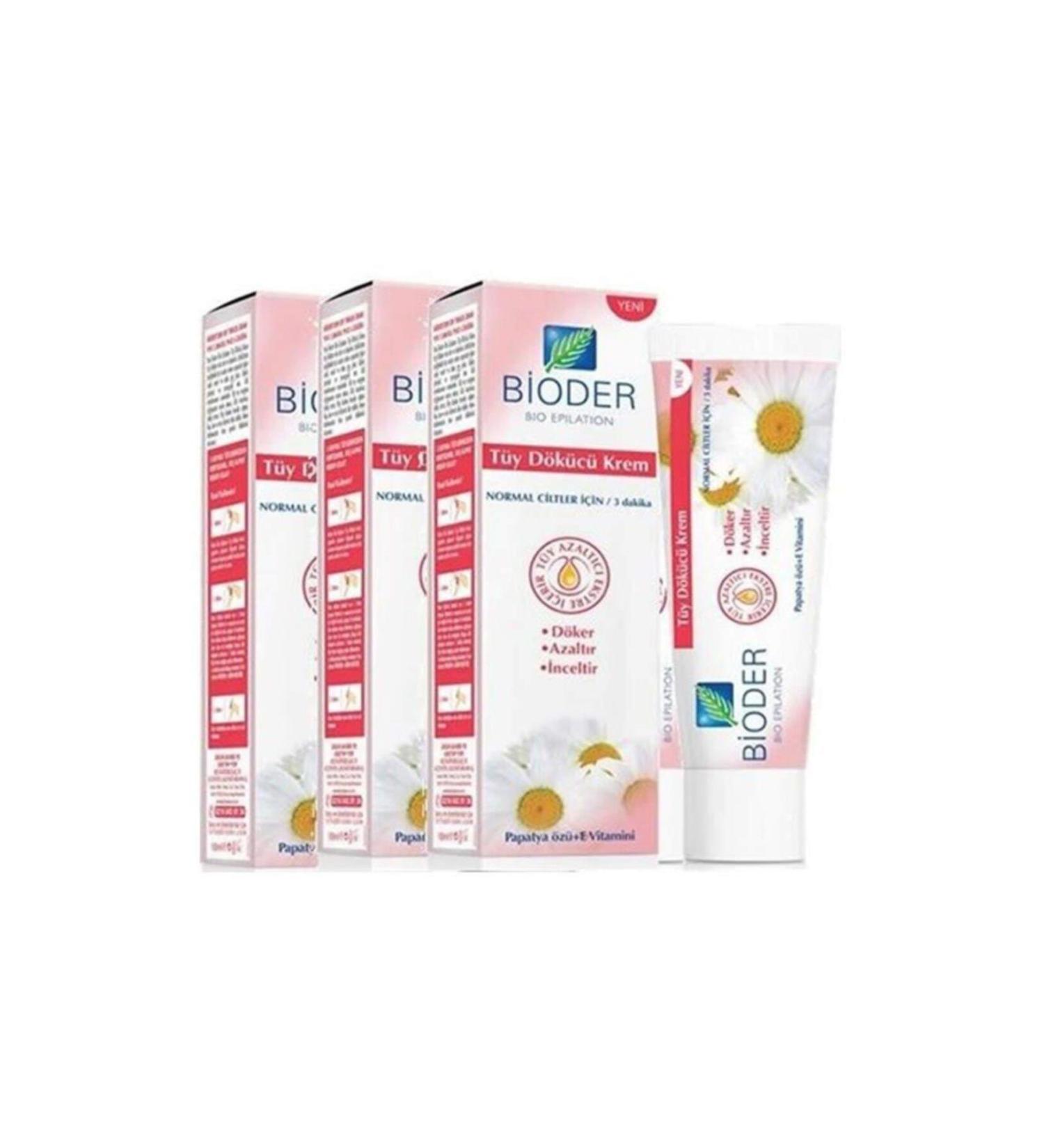 Bioder Hair Removal Cream Women 3 Pieces 100 ml