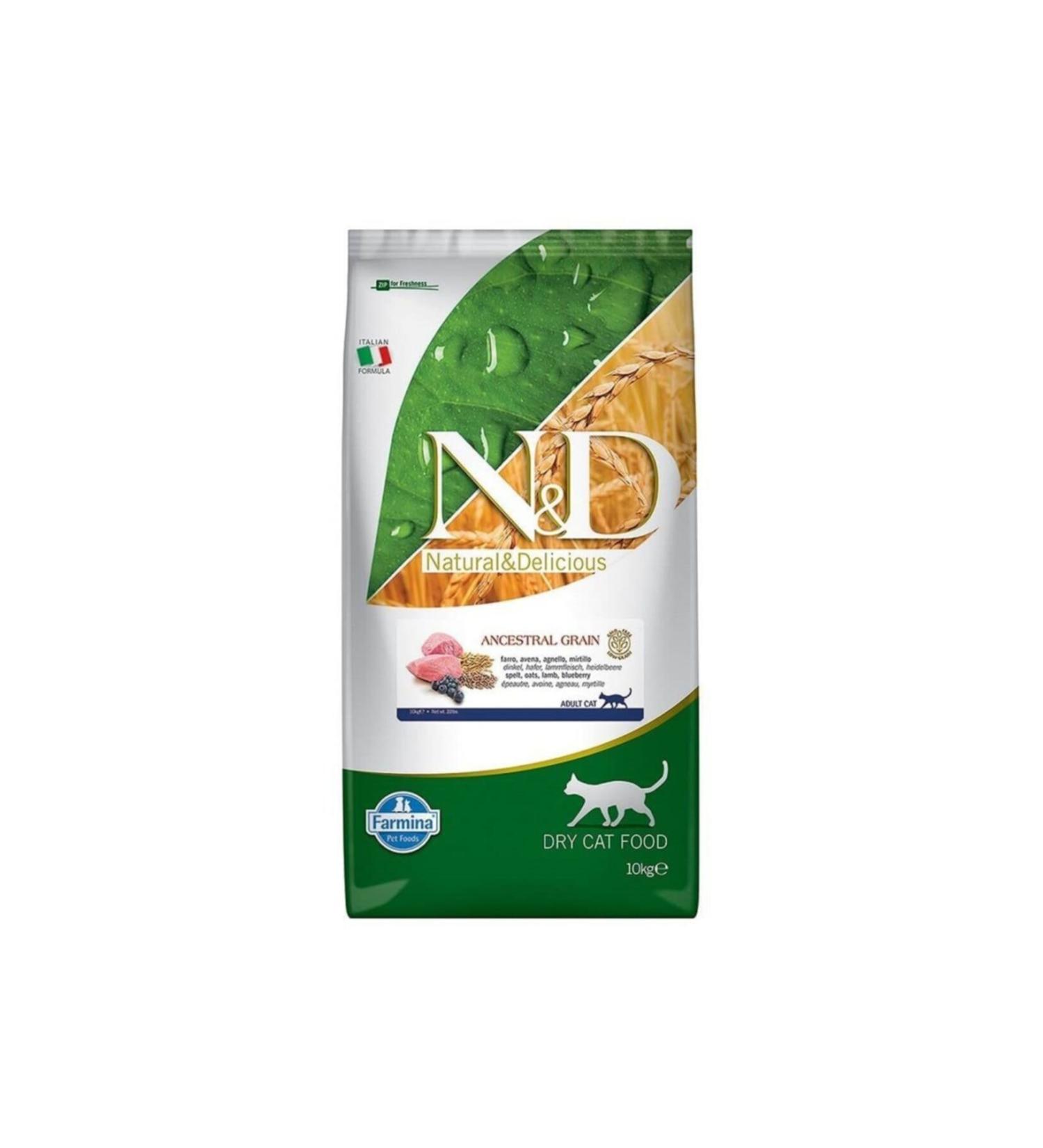 N & D Low Grain Lamb Sterile Cat Food 10 kg