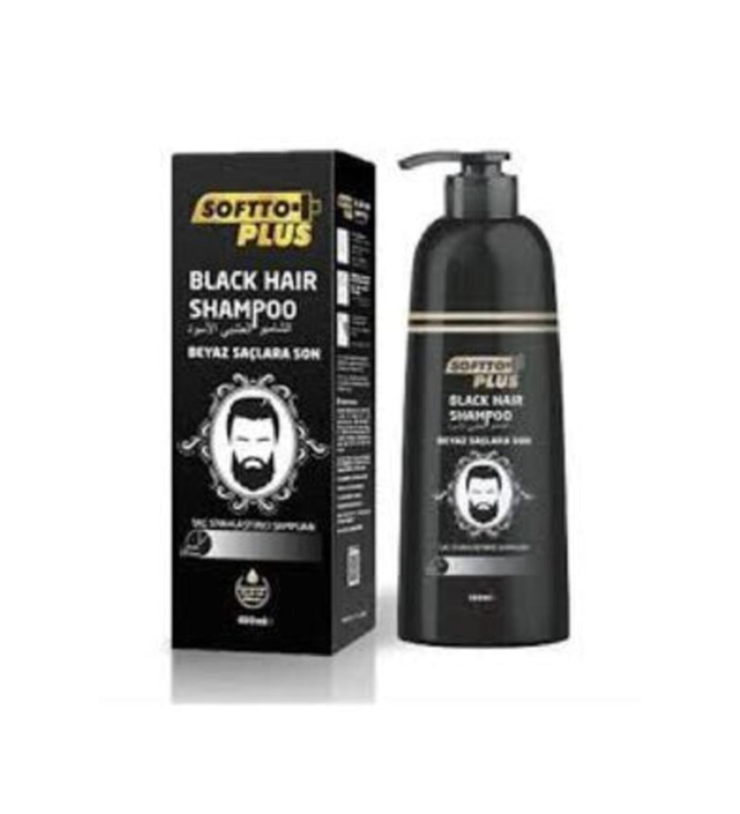 Enval Softto Plus Black Hair Hair Blackening Shampoo with Pump 350 ml