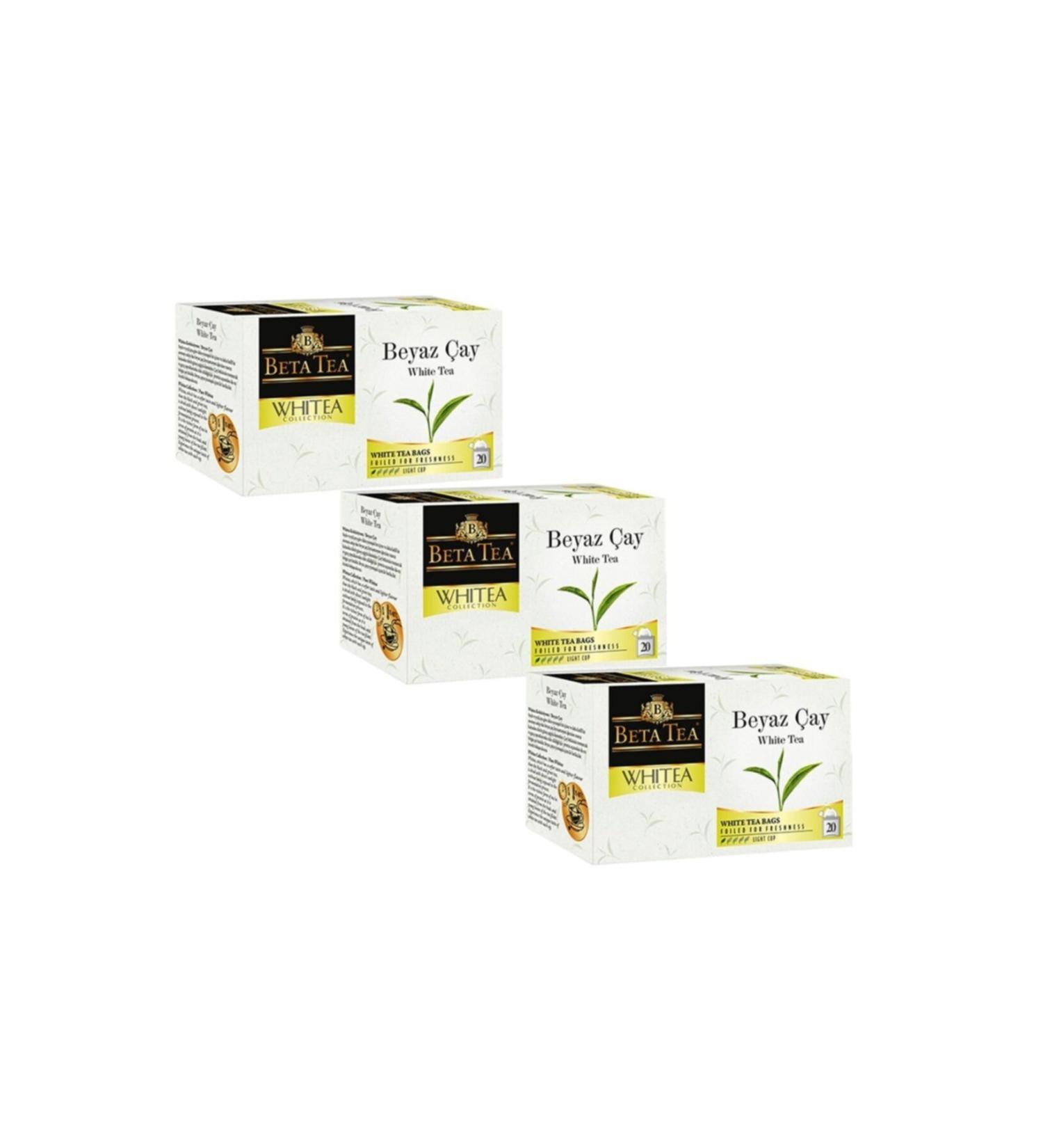 Beta Tea White Tea 20x1.2 gr - Beta Whitea Collection*3 Pieces