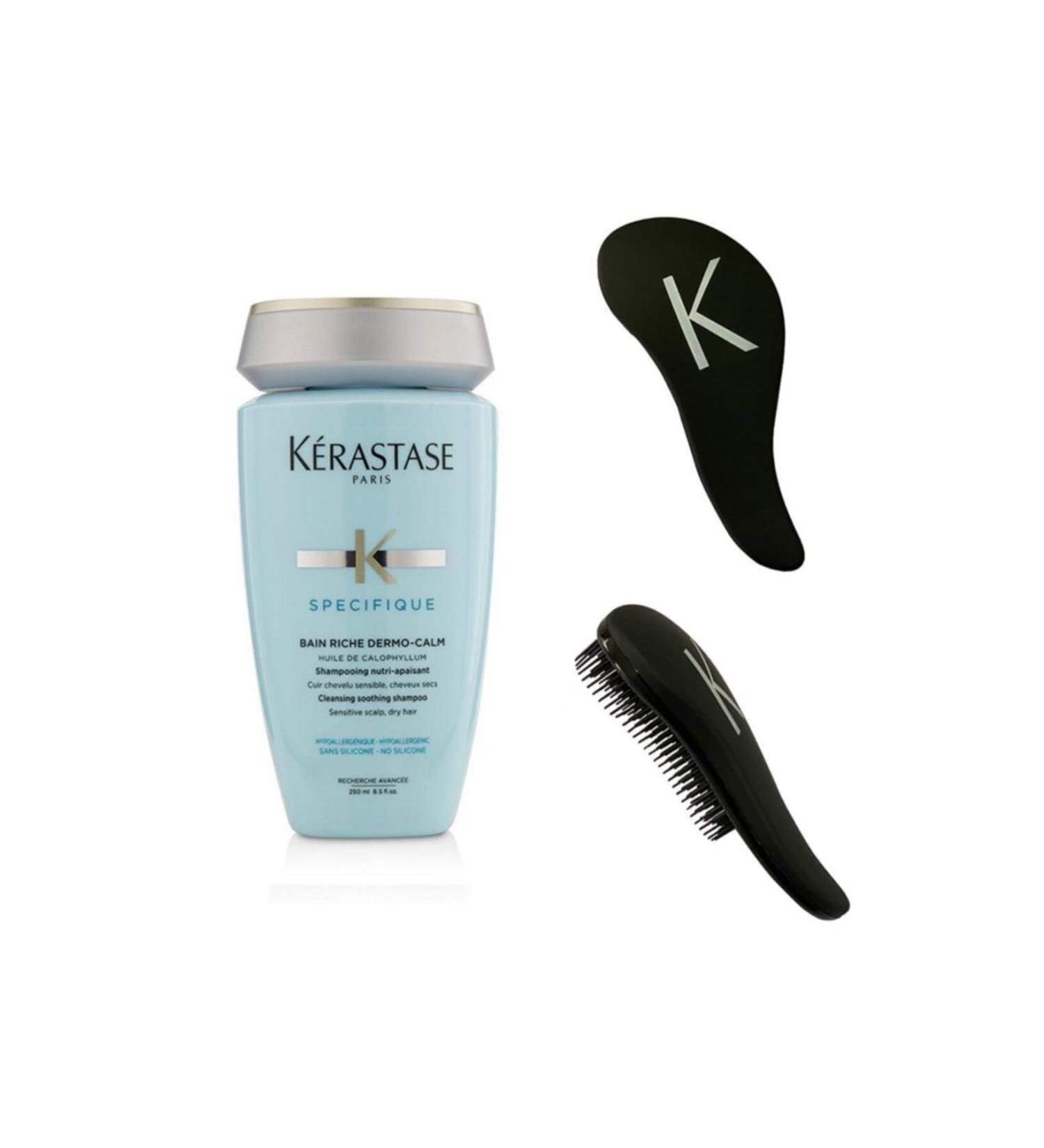 Kerastase Bain Riche Dermo Calm Cream Shampoo 250 Ml +black Comb