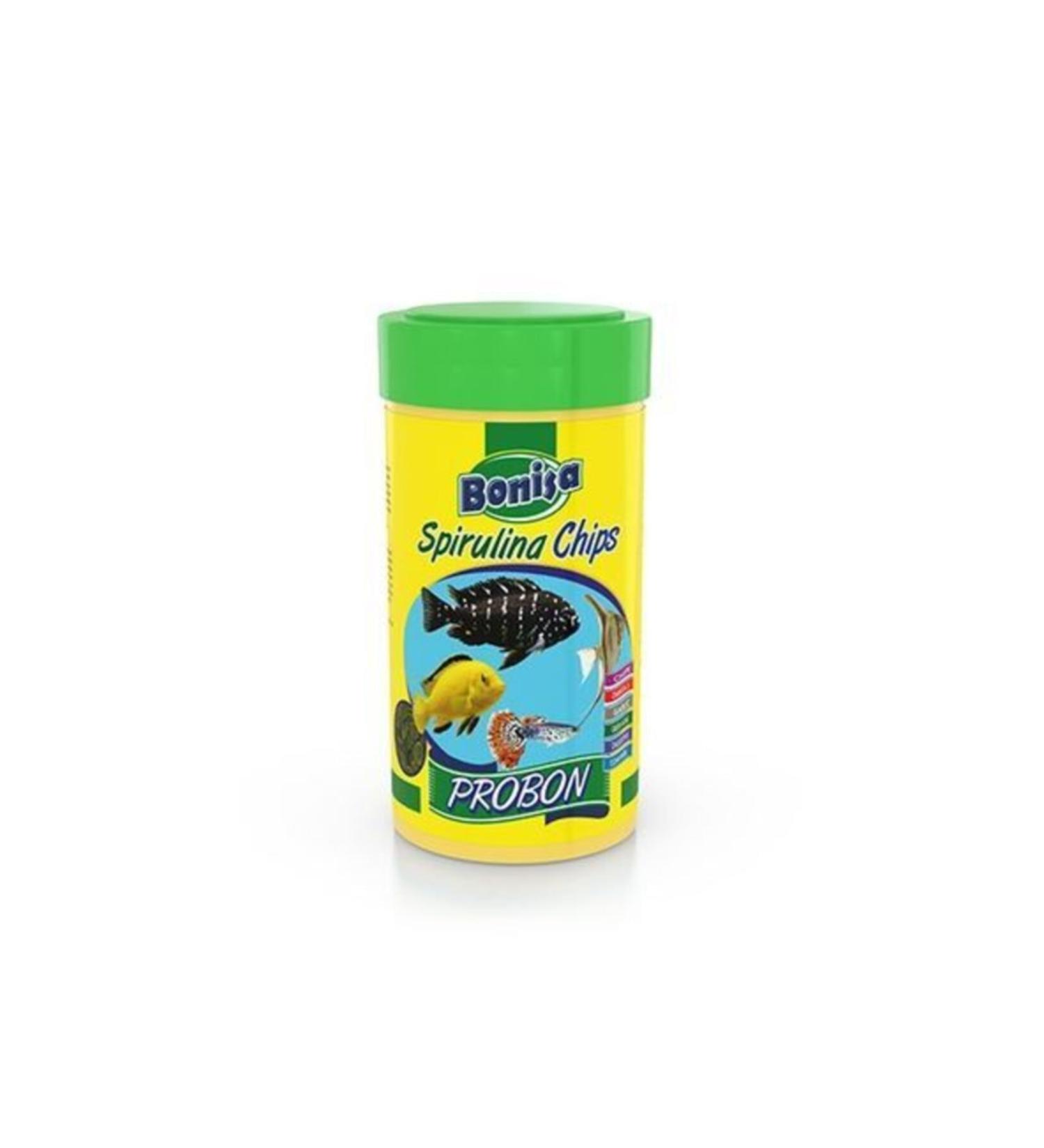 bonisa 250 ml Probon Spirulina Chips Fish Food