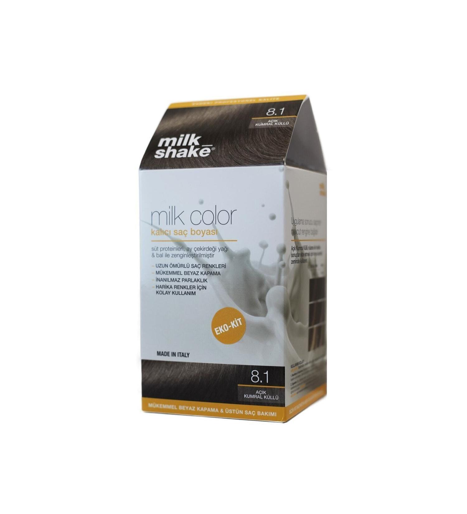 Milkshake Milk_shake Milk Color Eco Kit Hair Dye Light Blonde Ash - 8.1 (WITHOUT FOAM)