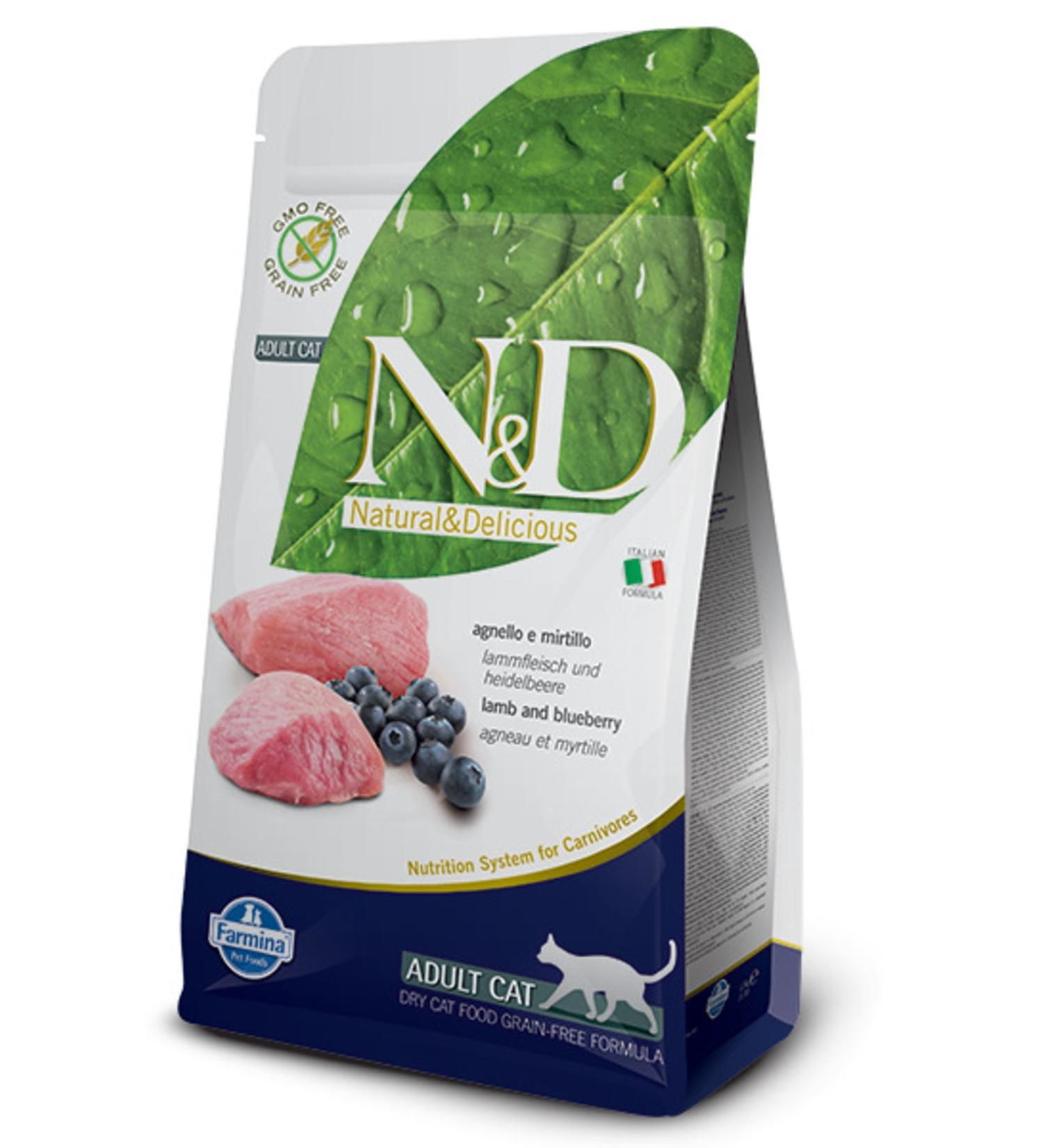 Nds Nd Grain-Free Lamb Blueberry Cat Food 1.5 kg