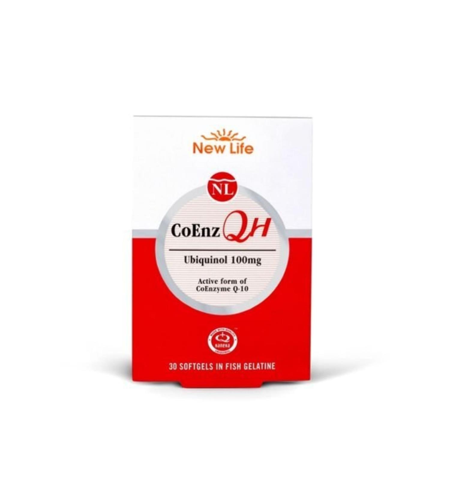 New Life Coenz Qh 100 mg 30 Capsules
