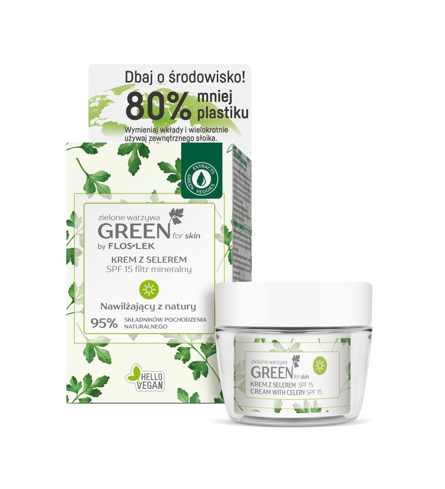 Floslek Celery Extract Spf 15 Sun Protection Day Cream (Green Vegetable) 50 Ml