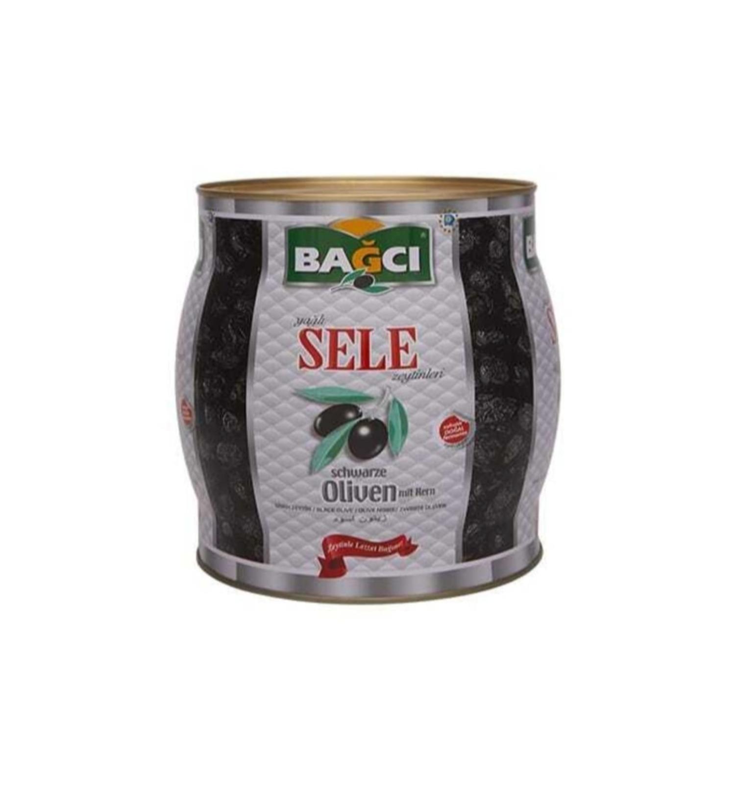 Bagci Gemlik Oily Olives (S Caliber 291-320) 2 Kg Tin