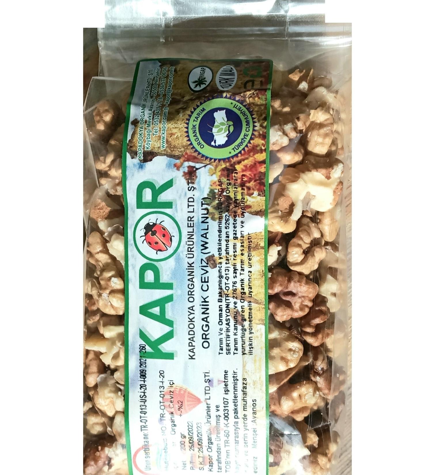 KAPOR Organic Walnut Kernels 200 gr