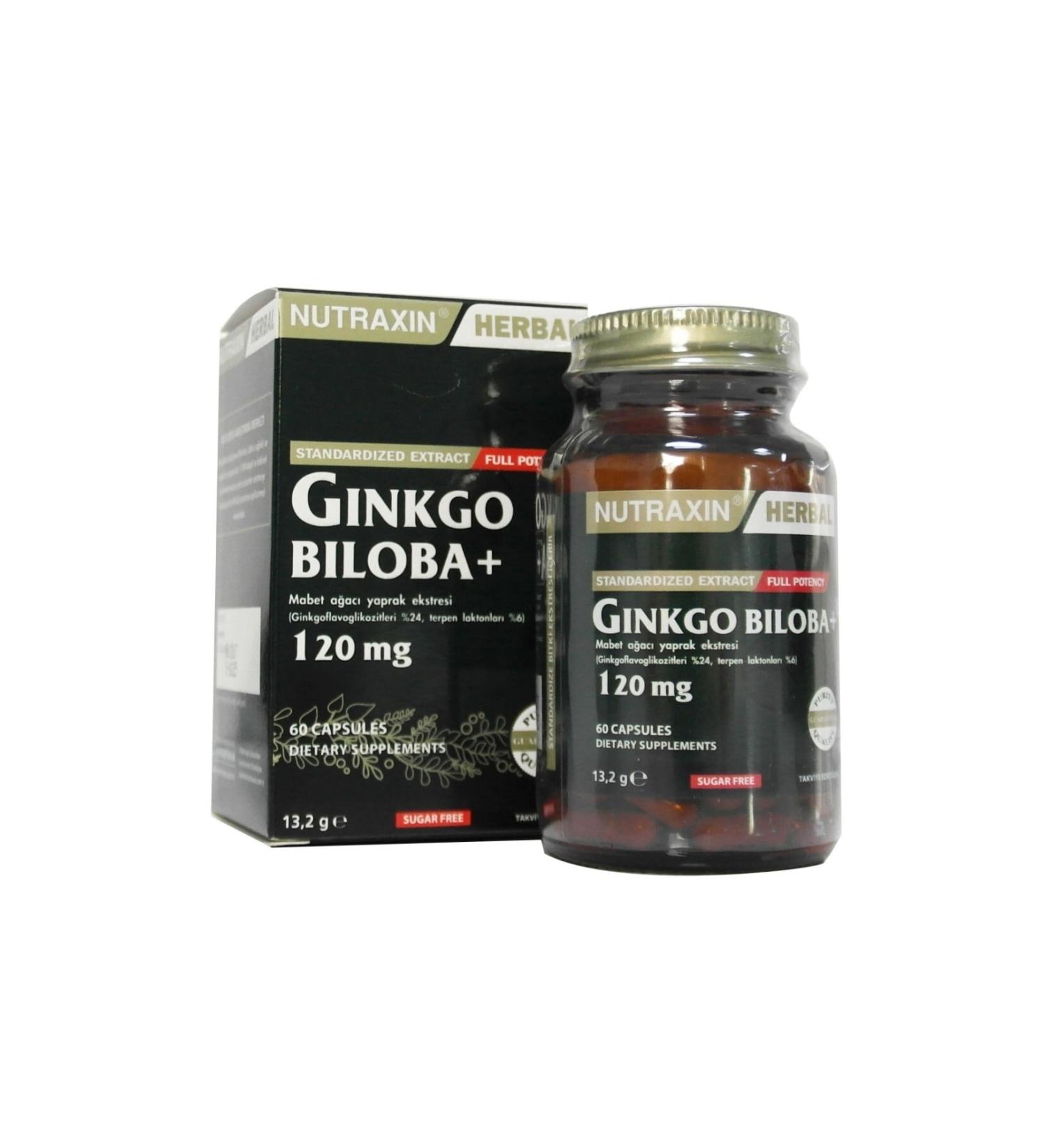 Nutraxin Ginkgo Biloba 60 Tablets