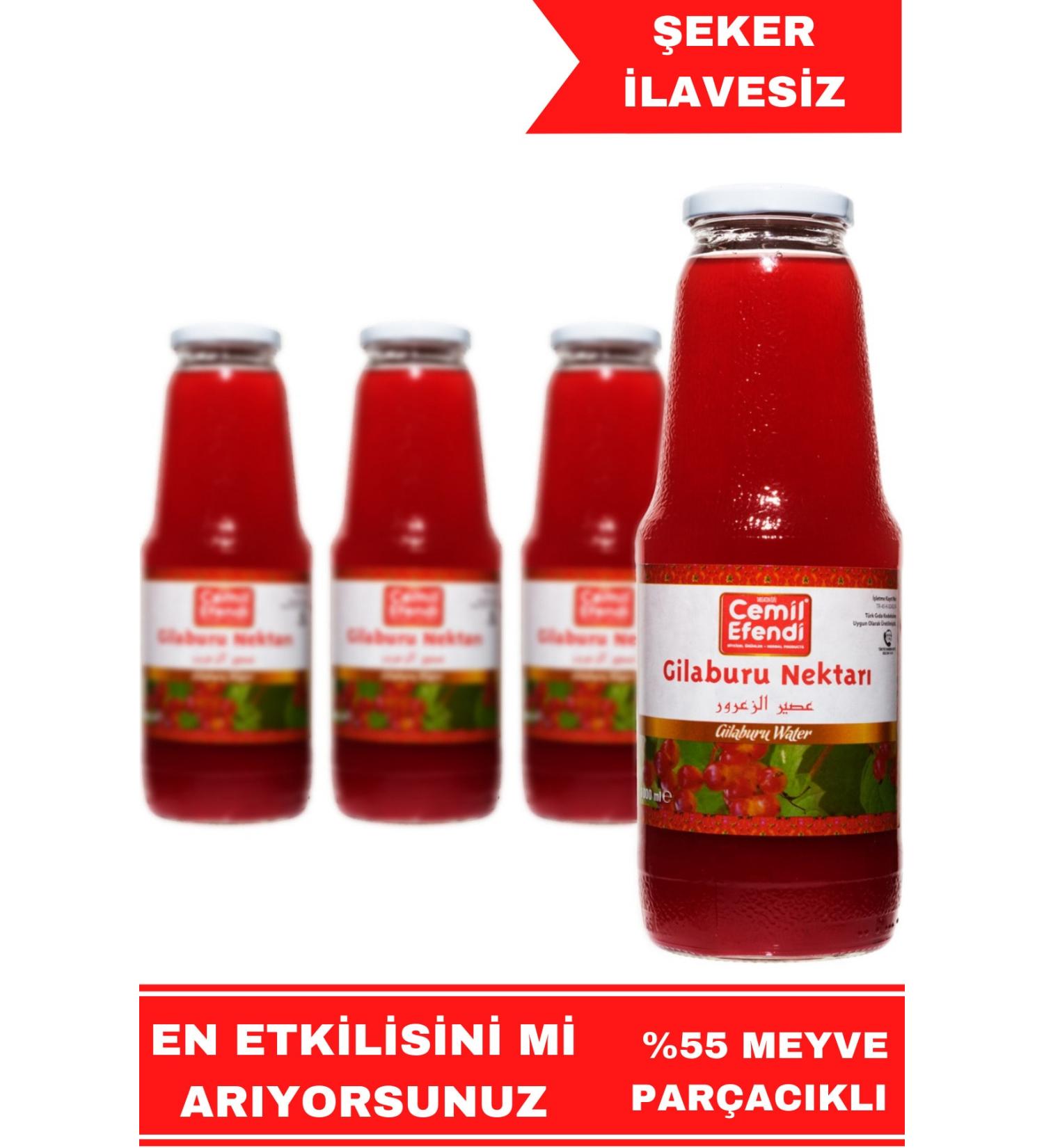 Cemil Efendi 0 Natural No Sugar Added Gilaburu Juice U Fruit Ratio 4 Pieces Cemilefendi