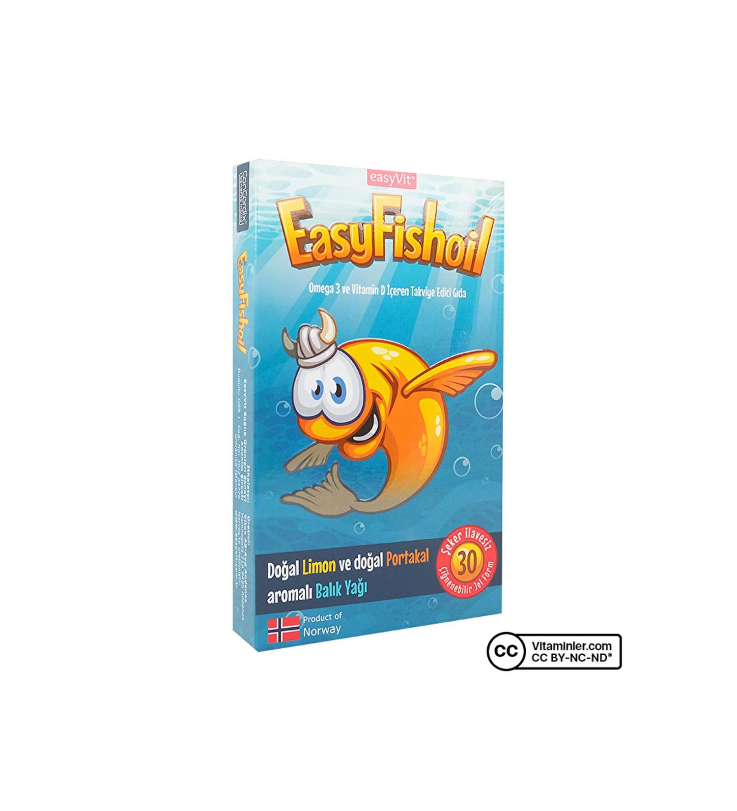 EASYVIT Easyfishoil Omega 3 30 Chewable Form - Lemon-Orange