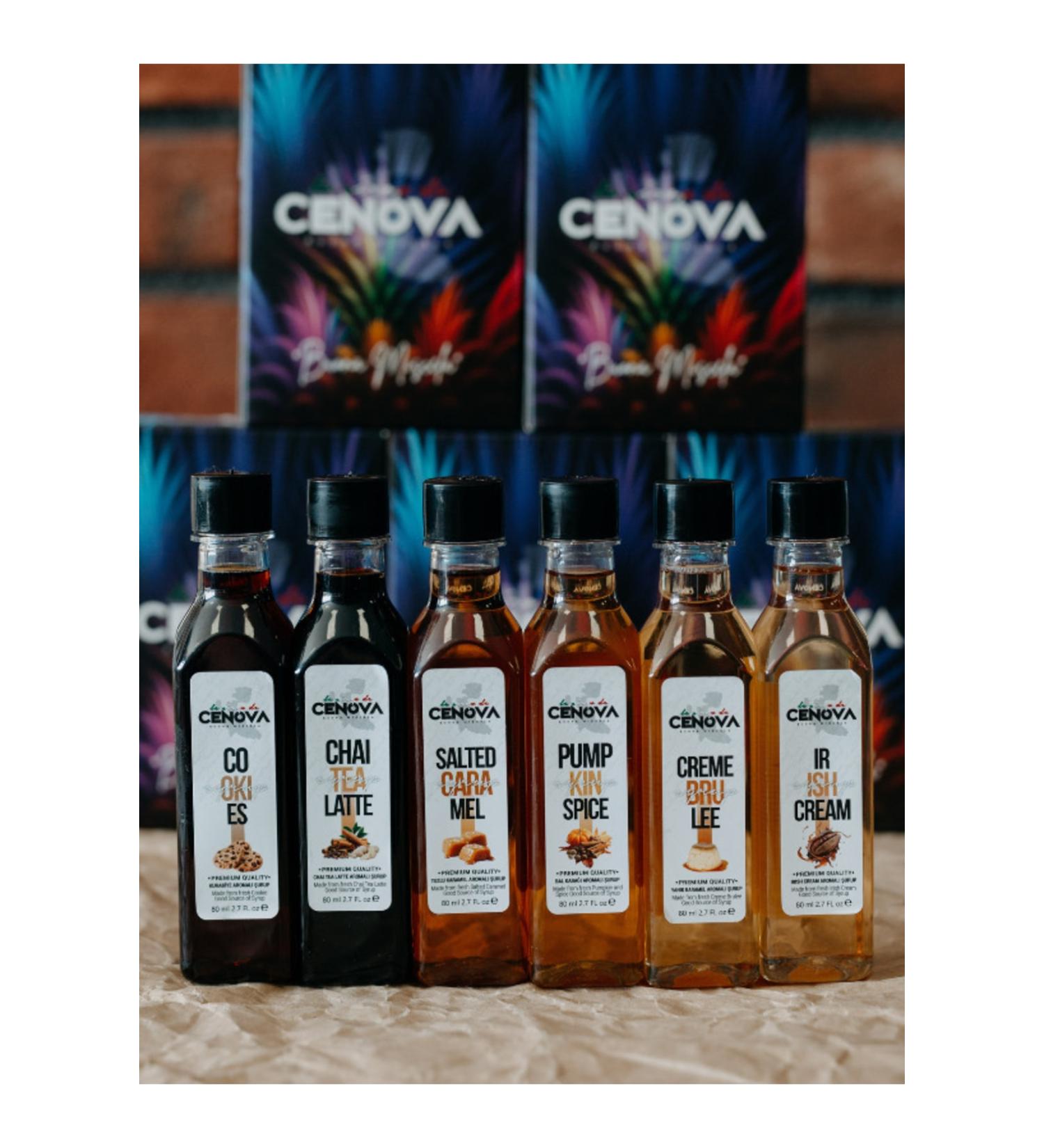 Cenova Coffee Cocktail Syrup Special Series Cn5 Introduction Set 80gr60ml X 6 Pieces - Buy Online on GoSupps.com