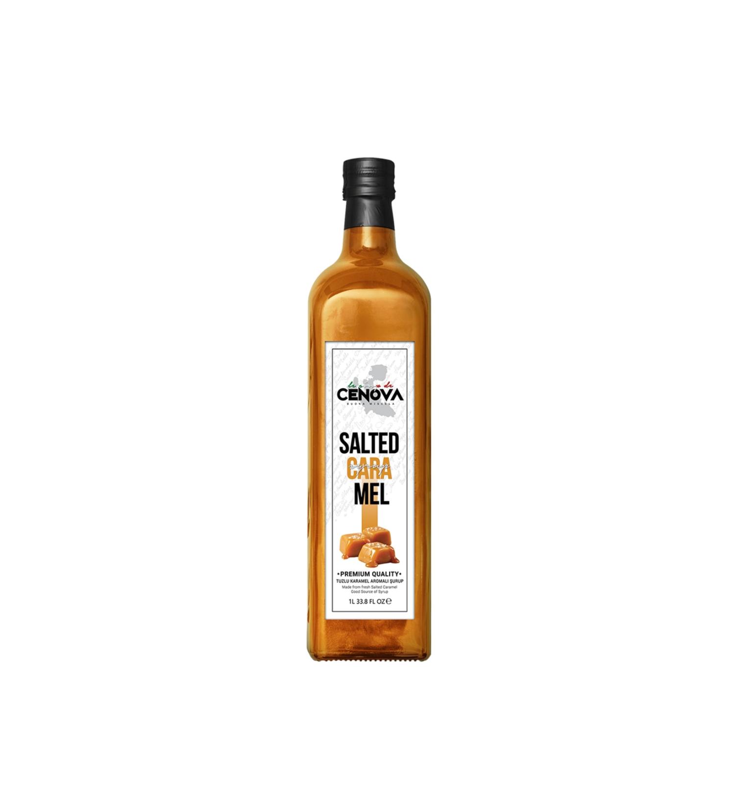 Cenova Salted Caramel Salted Caramel Syrup 1000 Ml Coffee Syrup High Flavor Cocktail Syrups - Buy Online on GoSupps.com