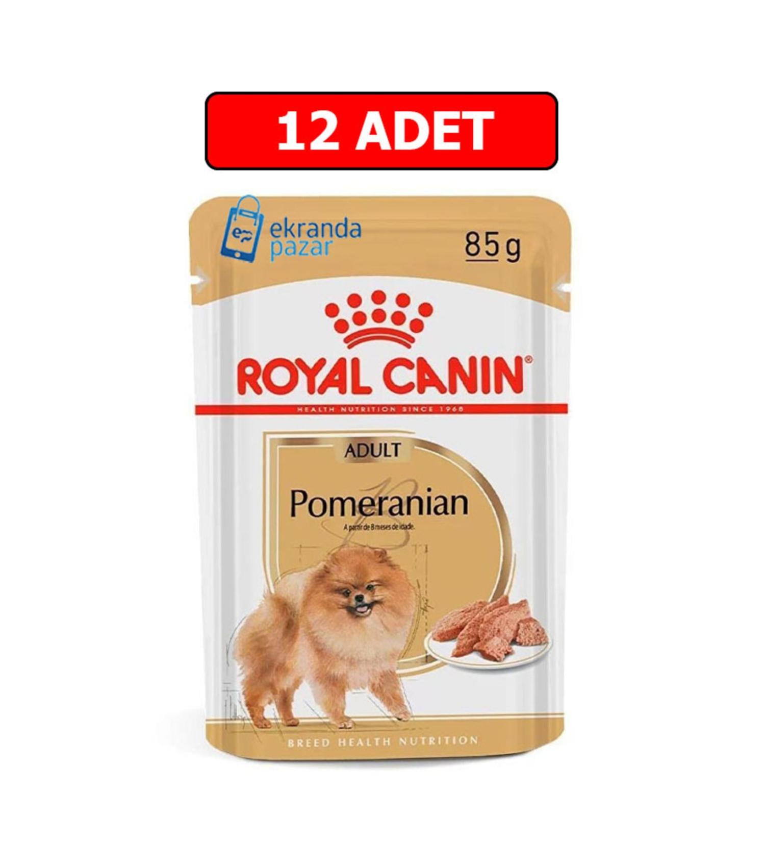 Royal Canin Pomeranian Wet Dog Food 12 Pieces X 85 Gr Pomeranian Adult Pouch - Buy Online on GoSupps.com